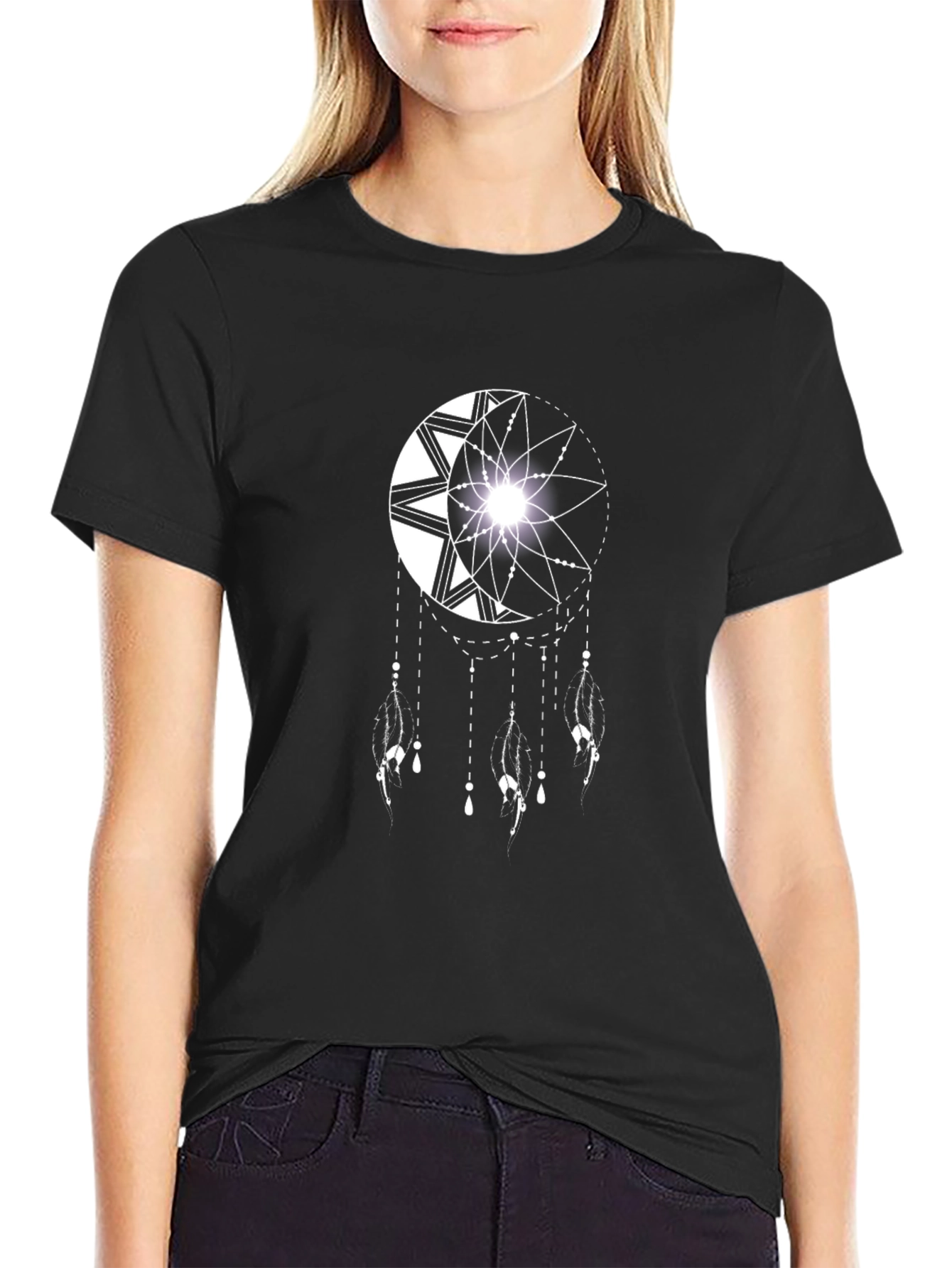 Dreamcatcher Graphic Black T-Shirt