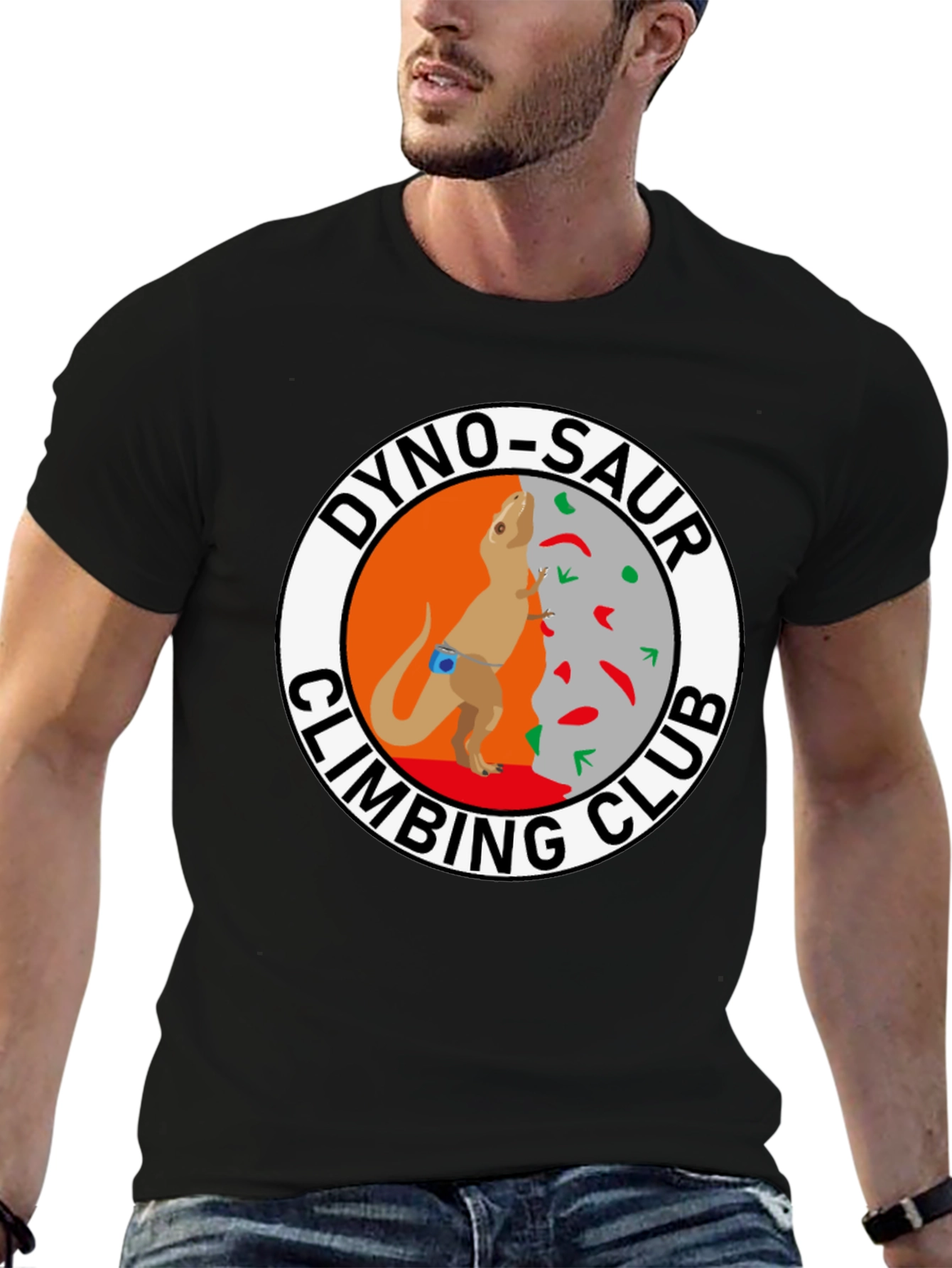 Dino-Saur Climbing Club Black T-Shirt