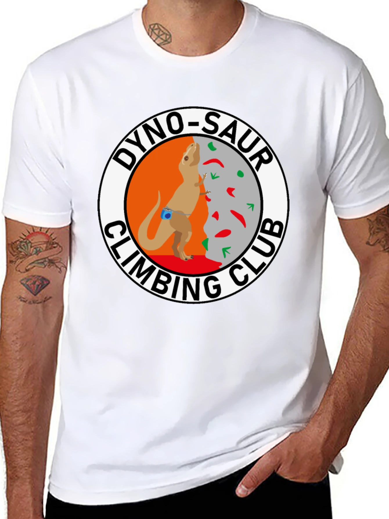 Dino-Saur Climbing Club Black T-Shirt
