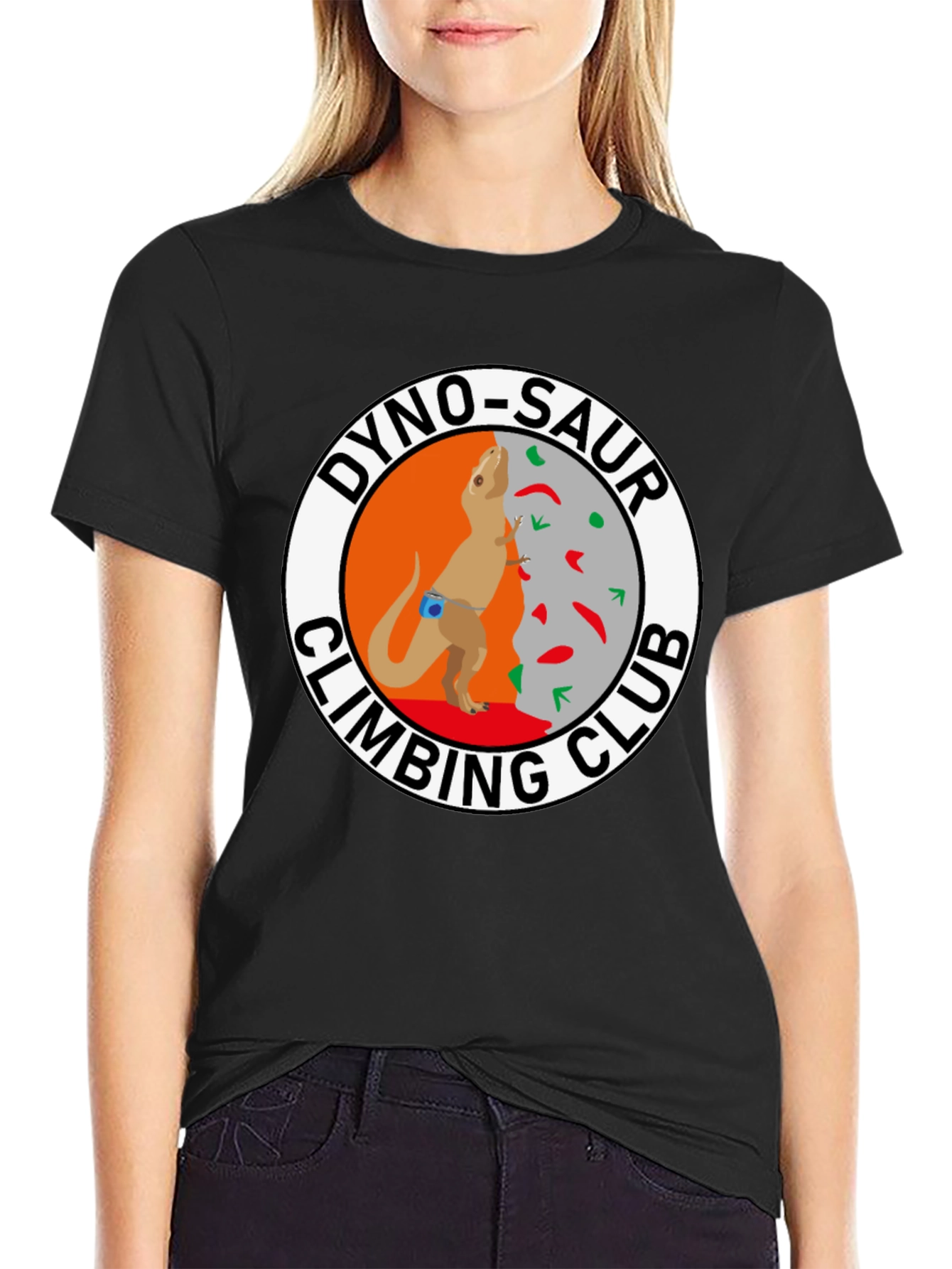 Dino-Saur Climbing Club Black T-Shirt