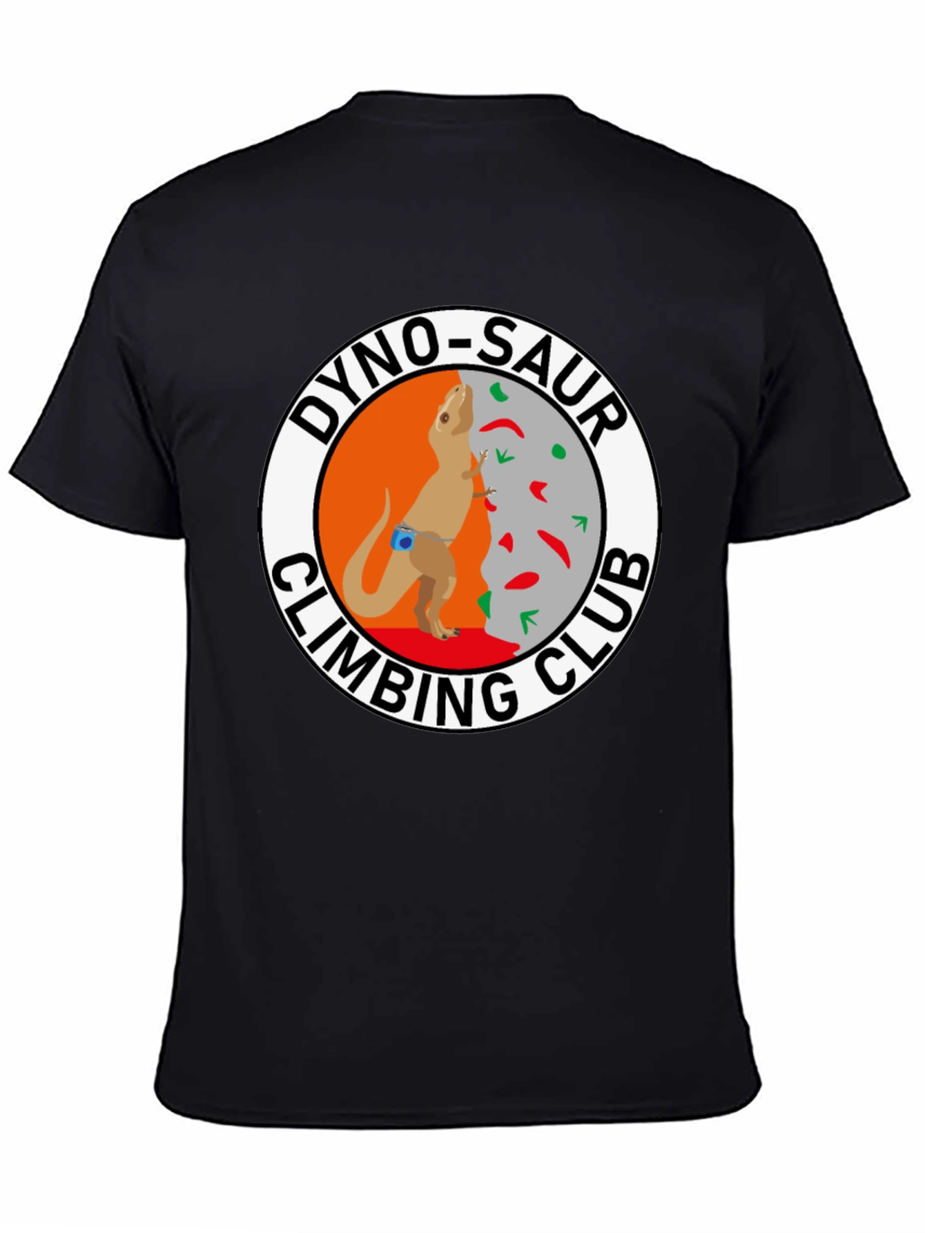 Dino-Saur Climbing Club Black T-Shirt