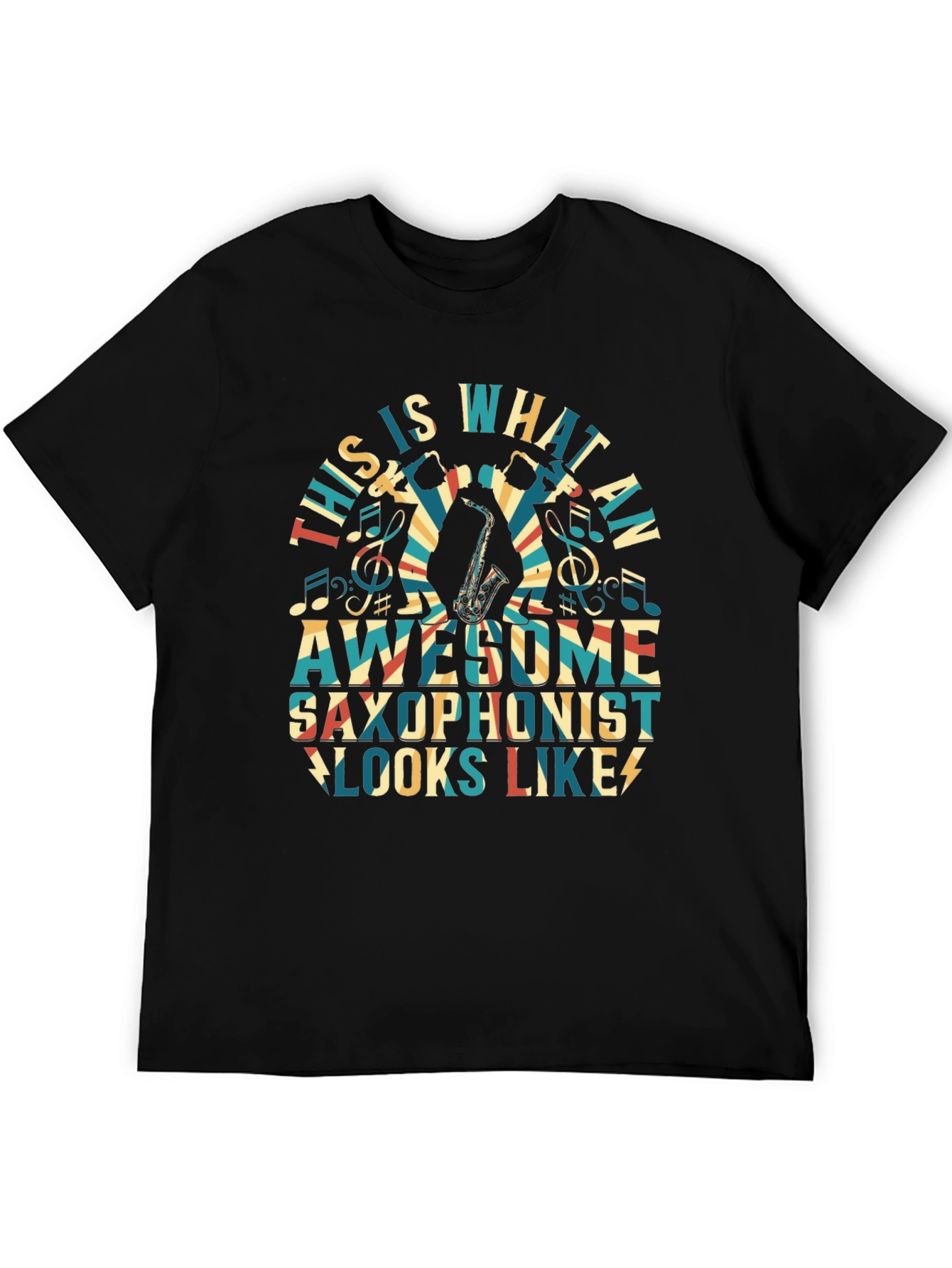 Awesome Saxophonist Graphic T-Shirt - Music Lover Tee