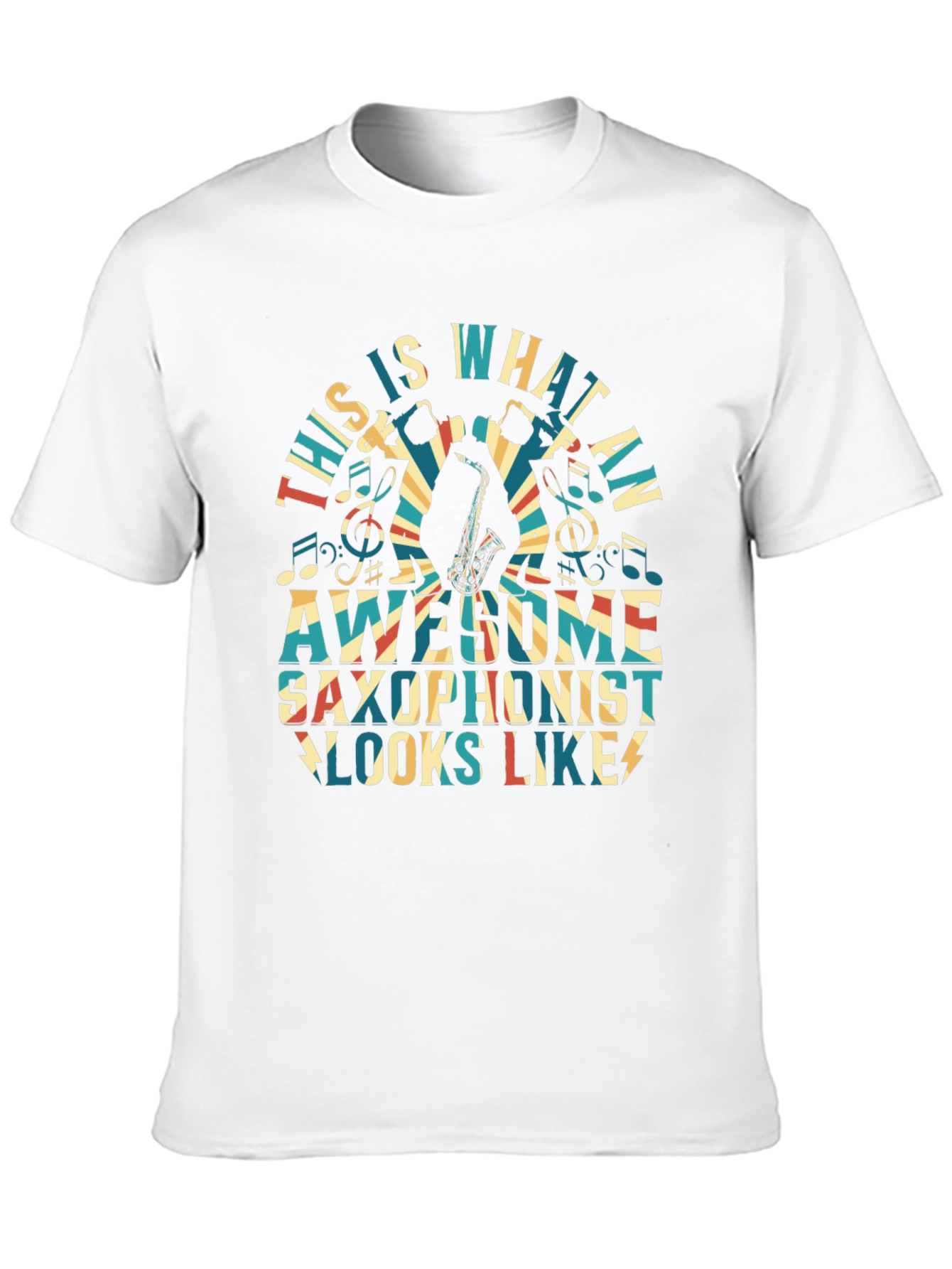 Awesome Saxophonist Graphic T-Shirt - Music Lover Tee