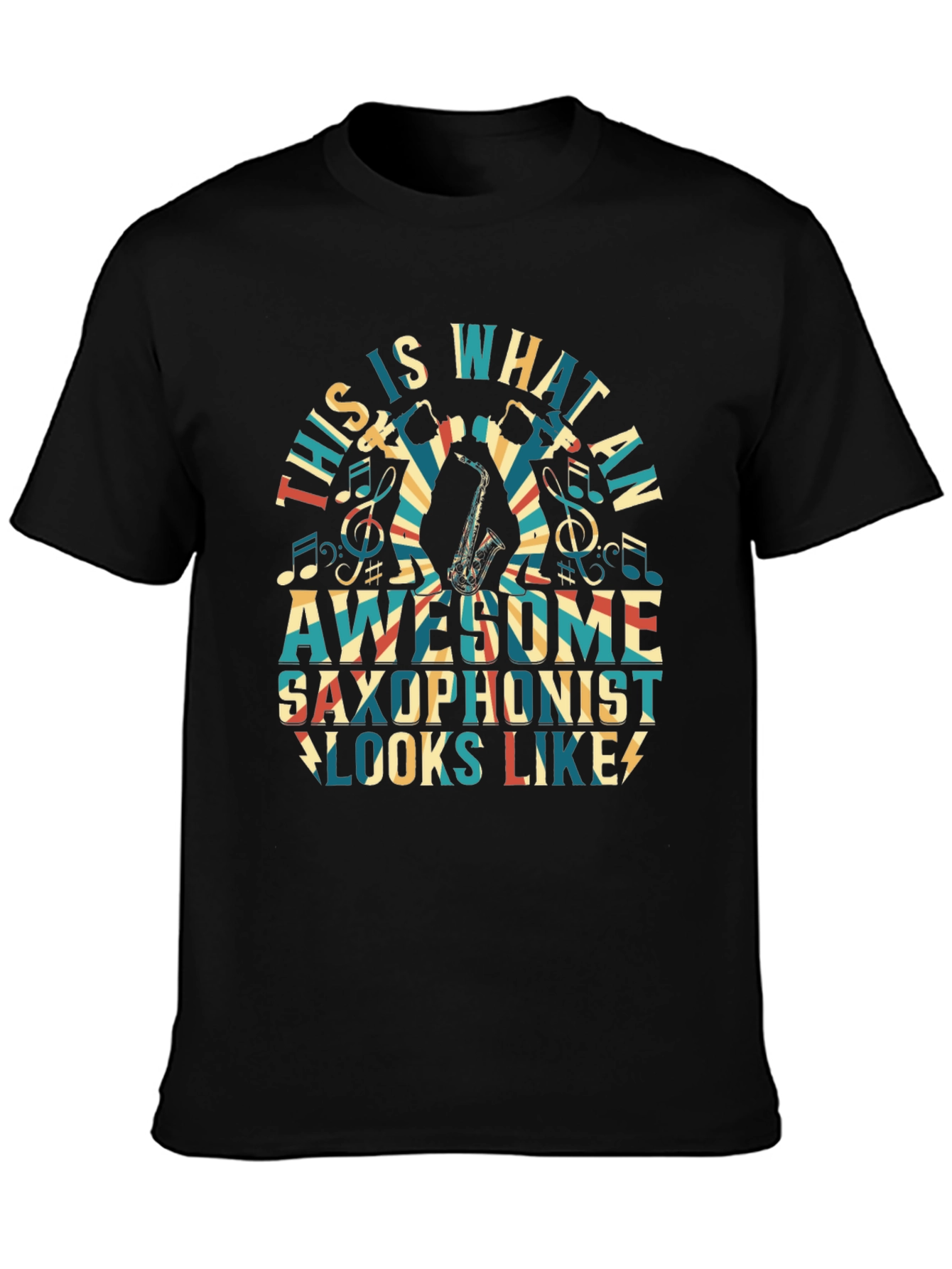 Awesome Saxophonist Graphic T-Shirt - Music Lover Tee