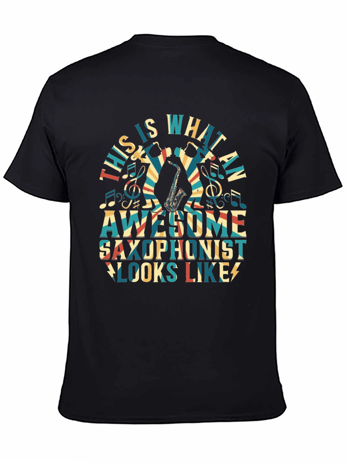 Awesome Saxophonist Graphic T-Shirt - Music Lover Tee