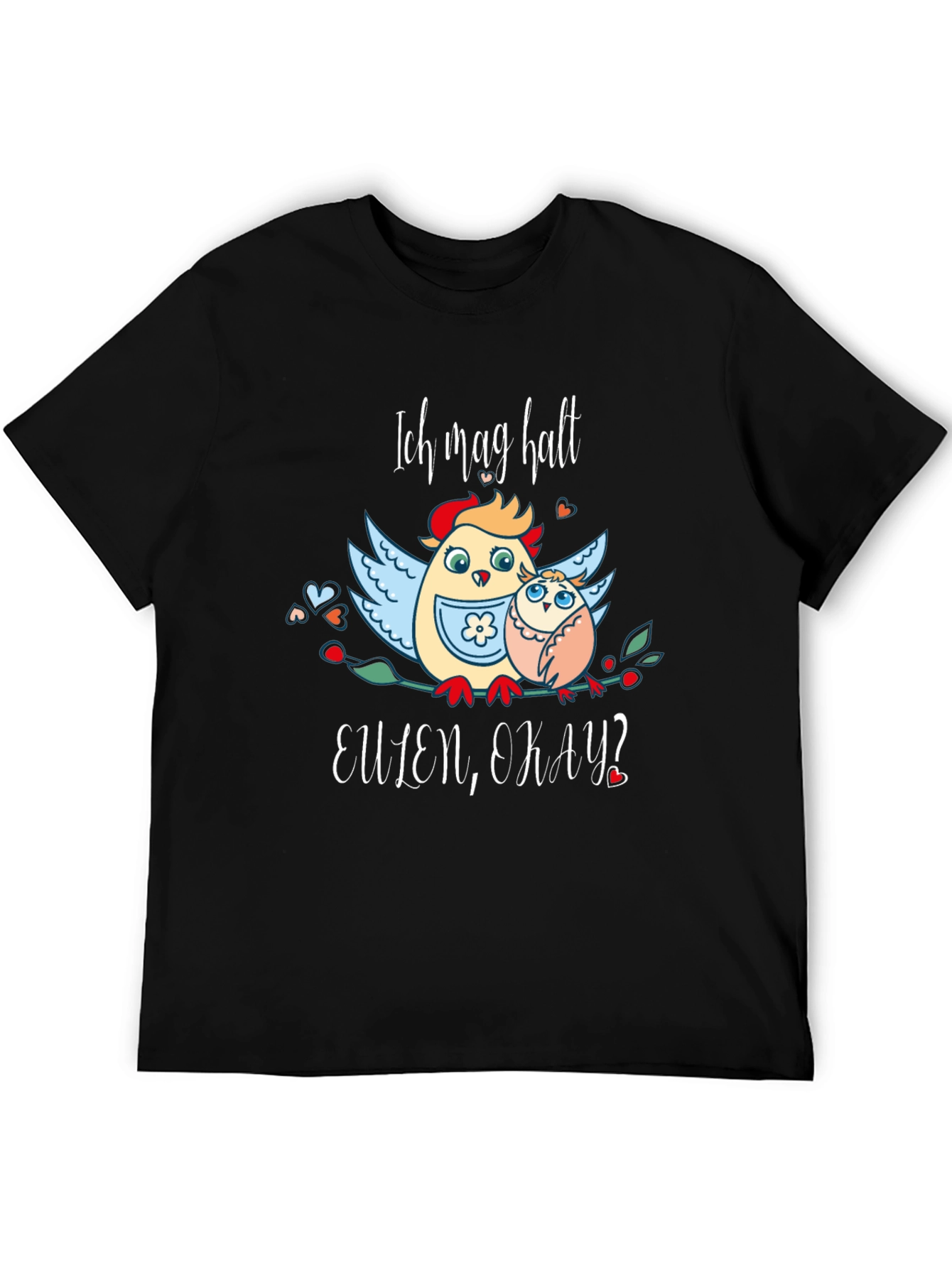 Ich Mag Halt Eulen Okay? Funny Owl T-Shirt