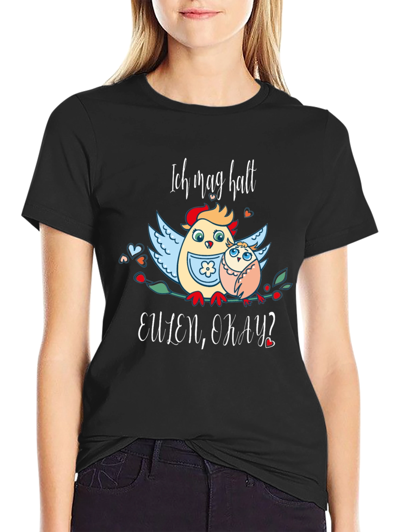 Ich Mag Halt Eulen Okay? Funny Owl T-Shirt