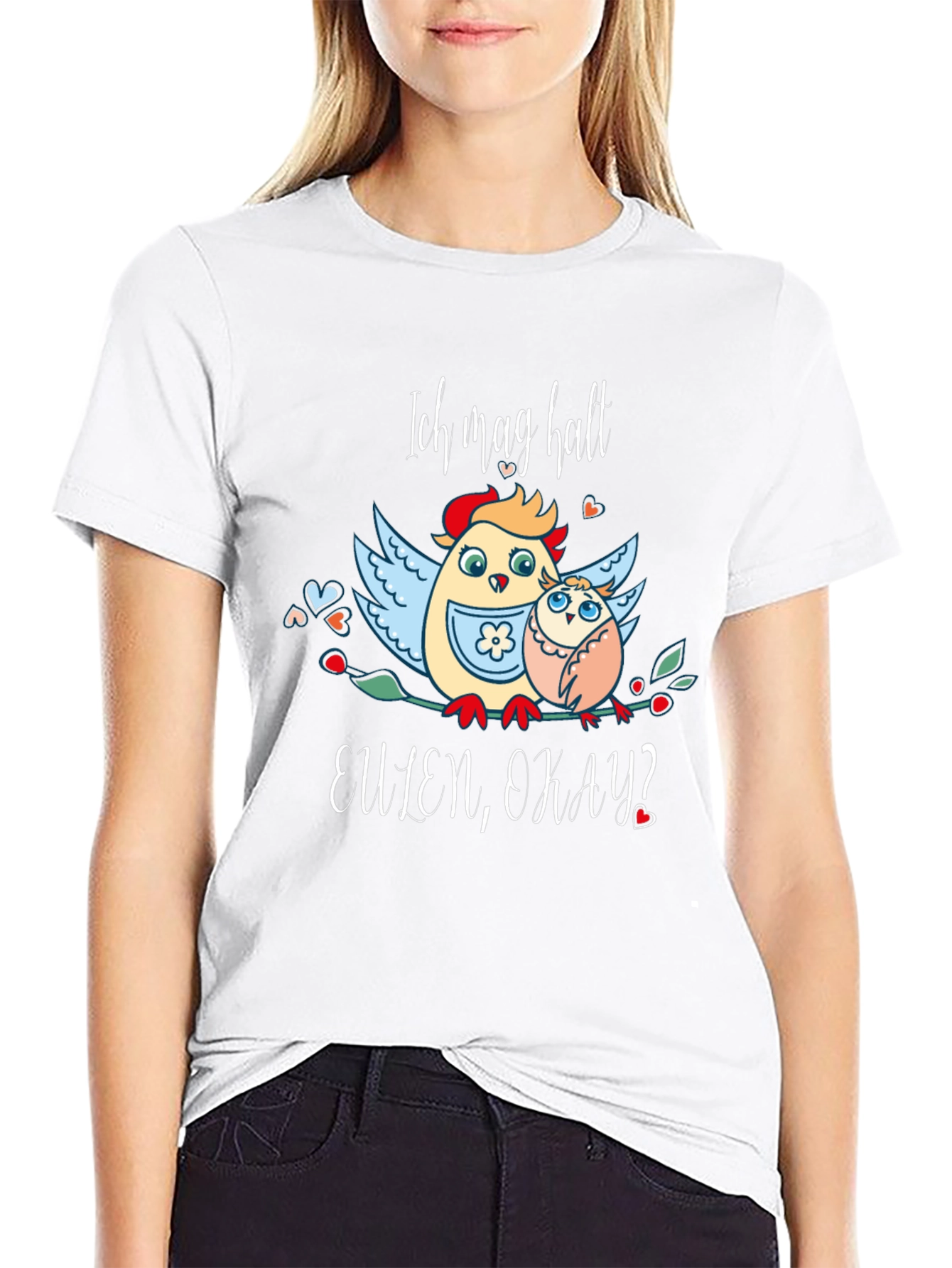 Ich Mag Halt Eulen Okay? Funny Owl T-Shirt
