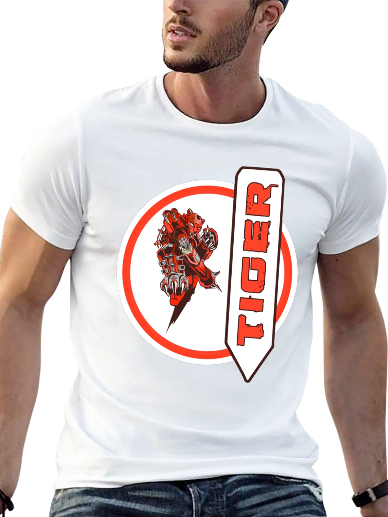 Tiger Graphic Black T-Shirt - Unique Design