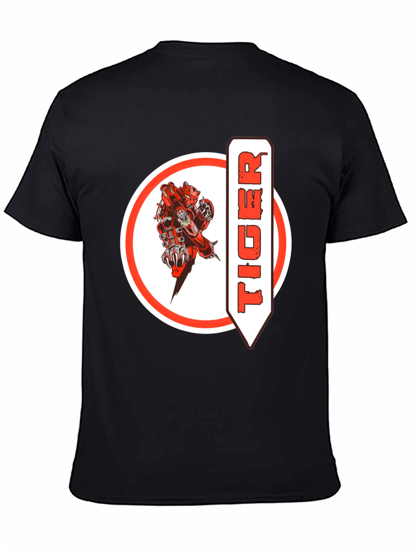Tiger Graphic Black T-Shirt - Unique Design
