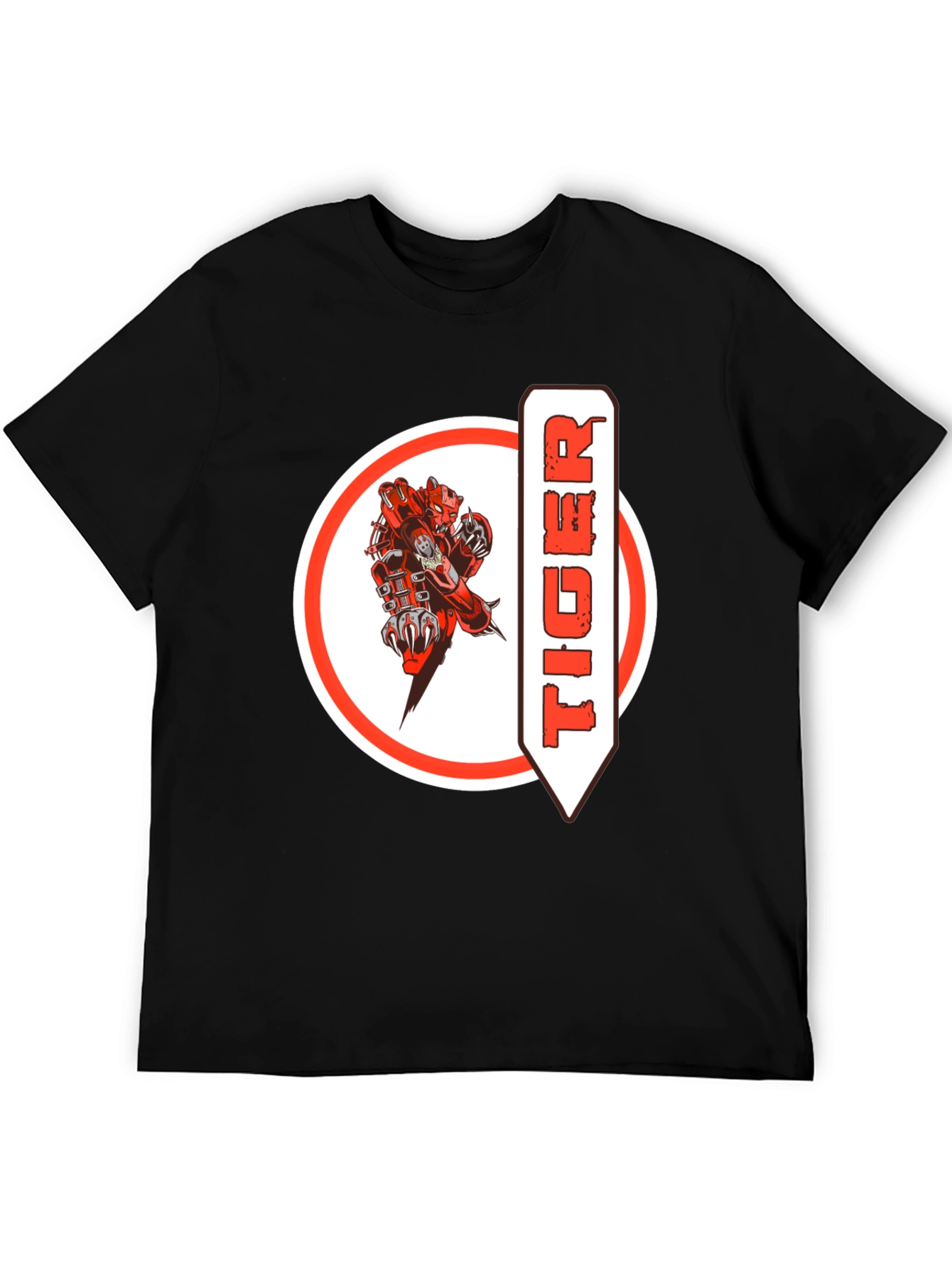 Tiger Graphic Black T-Shirt - Unique Design