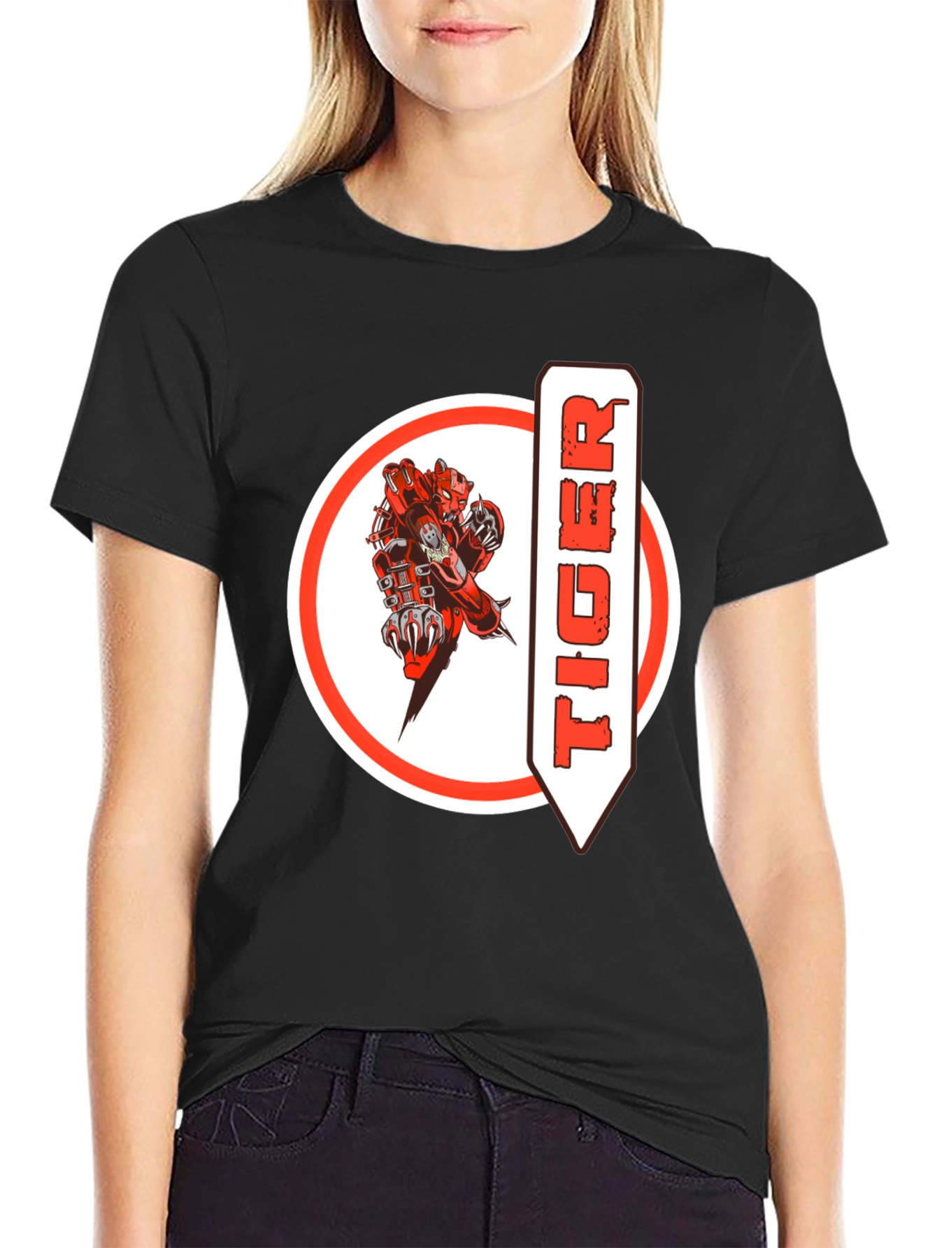 Tiger Graphic Black T-Shirt - Unique Design