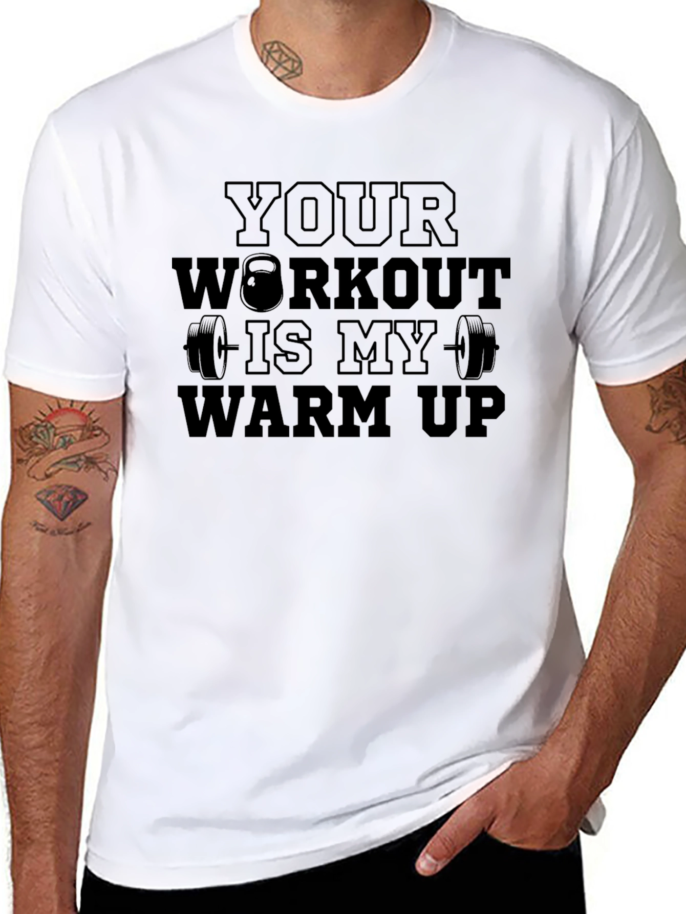 Workout Warm-Up T-Shirt Gym Fitness Apparel