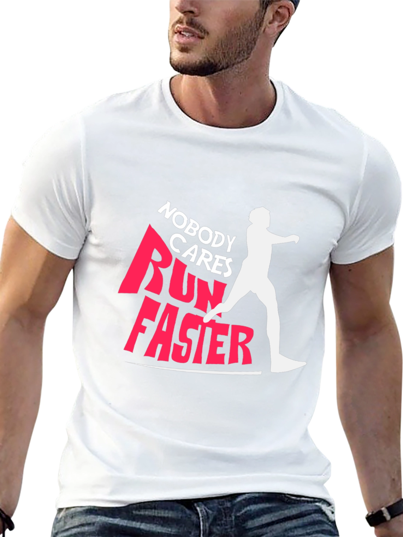 Nobody Cares Run Faster Graphic Tee