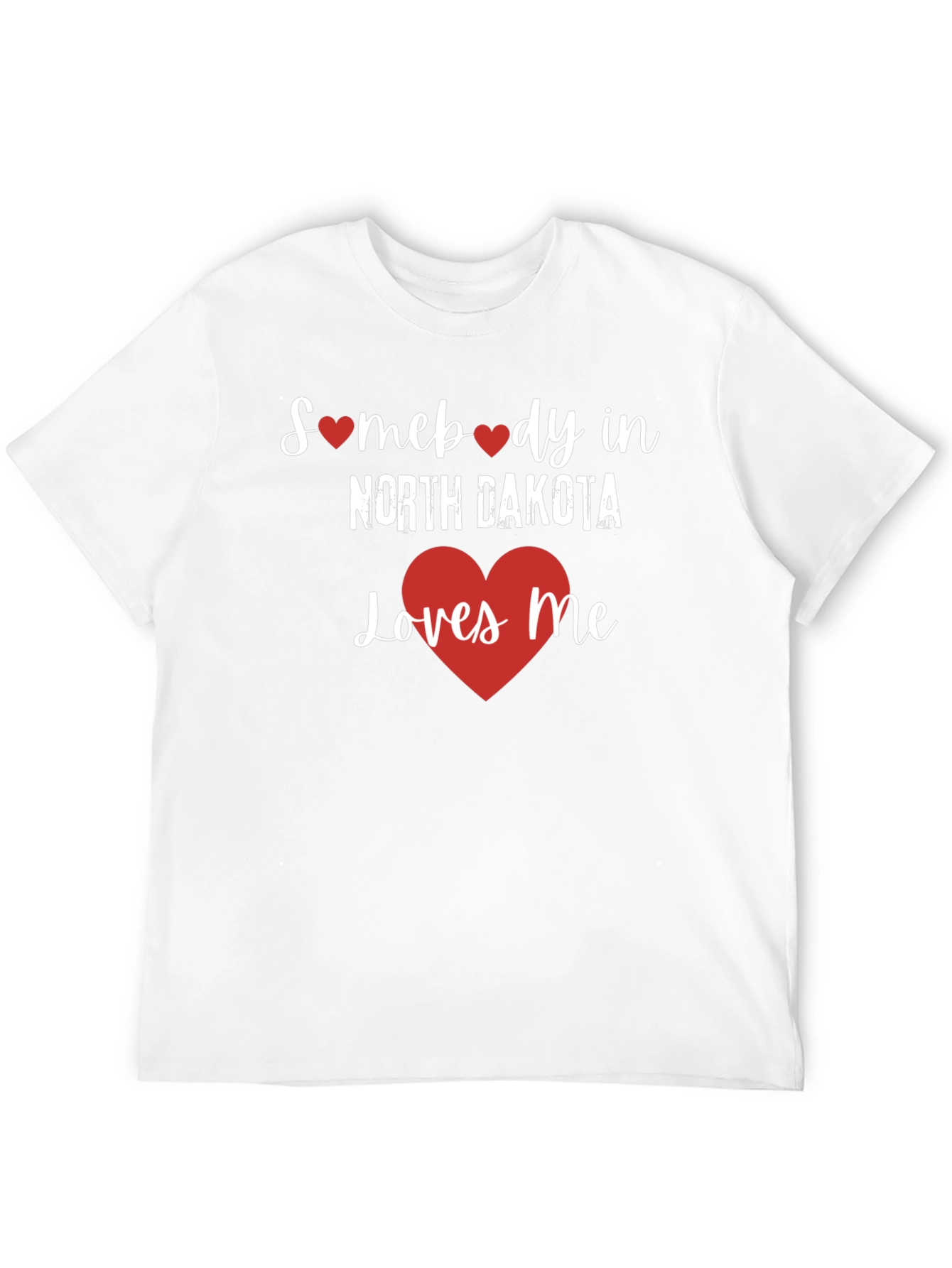 North Dakota Loves Me Graphic Tee - Black