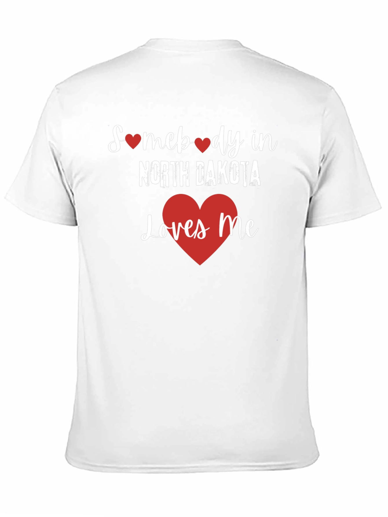 North Dakota Loves Me Graphic Tee - Black