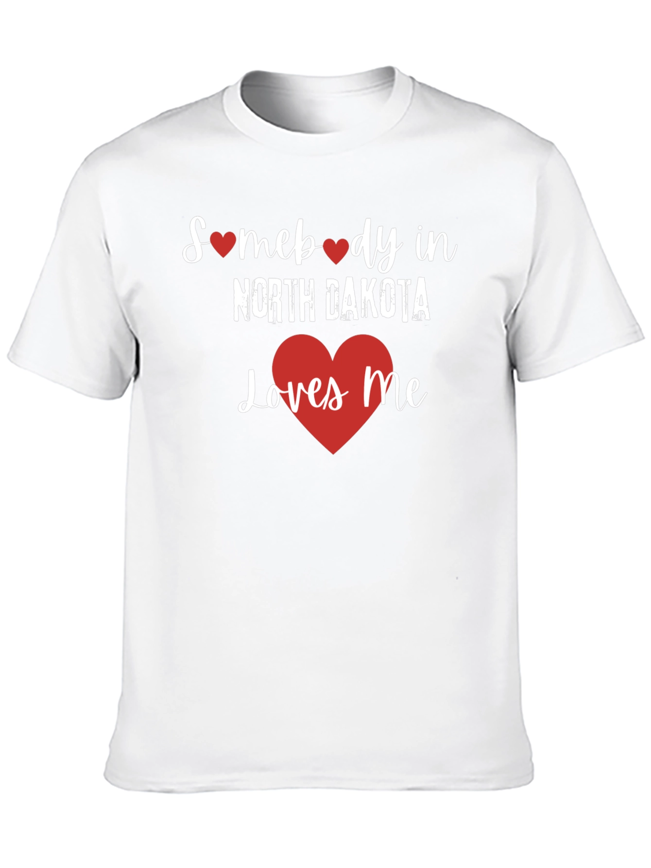 North Dakota Loves Me Graphic Tee - Black