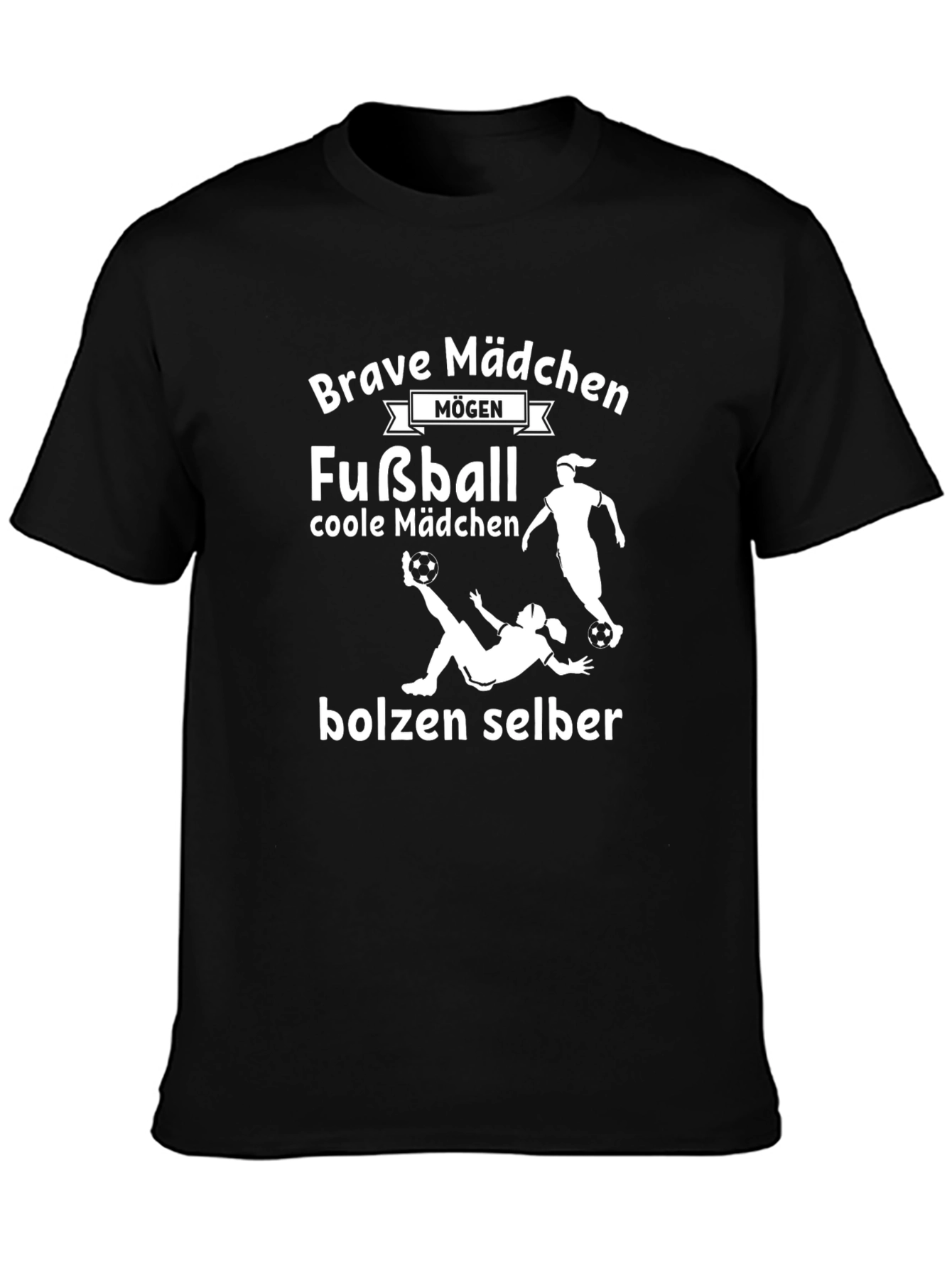 Brave Mädchen Fußball T-Shirt
