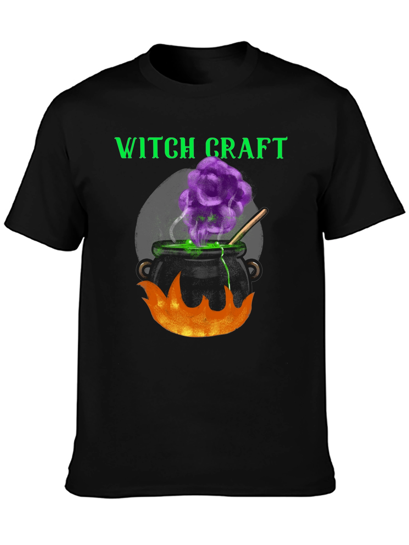 Witchcraft Cauldron Graphic Tee - Halloween Apparel