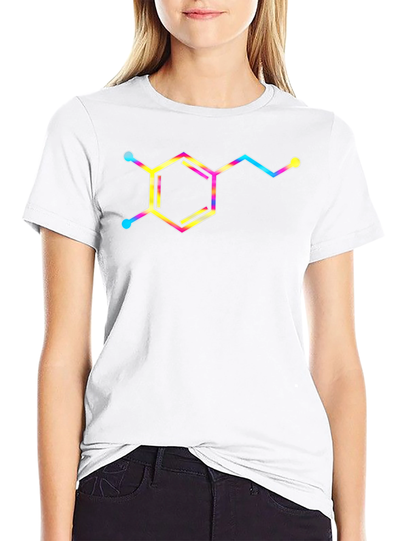 Dopamine Molecule Graphic Tee - Science T-Shirt
