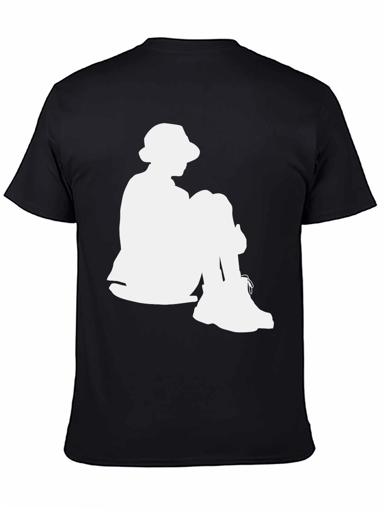 Cool Silhouette Graphic Tee - Black