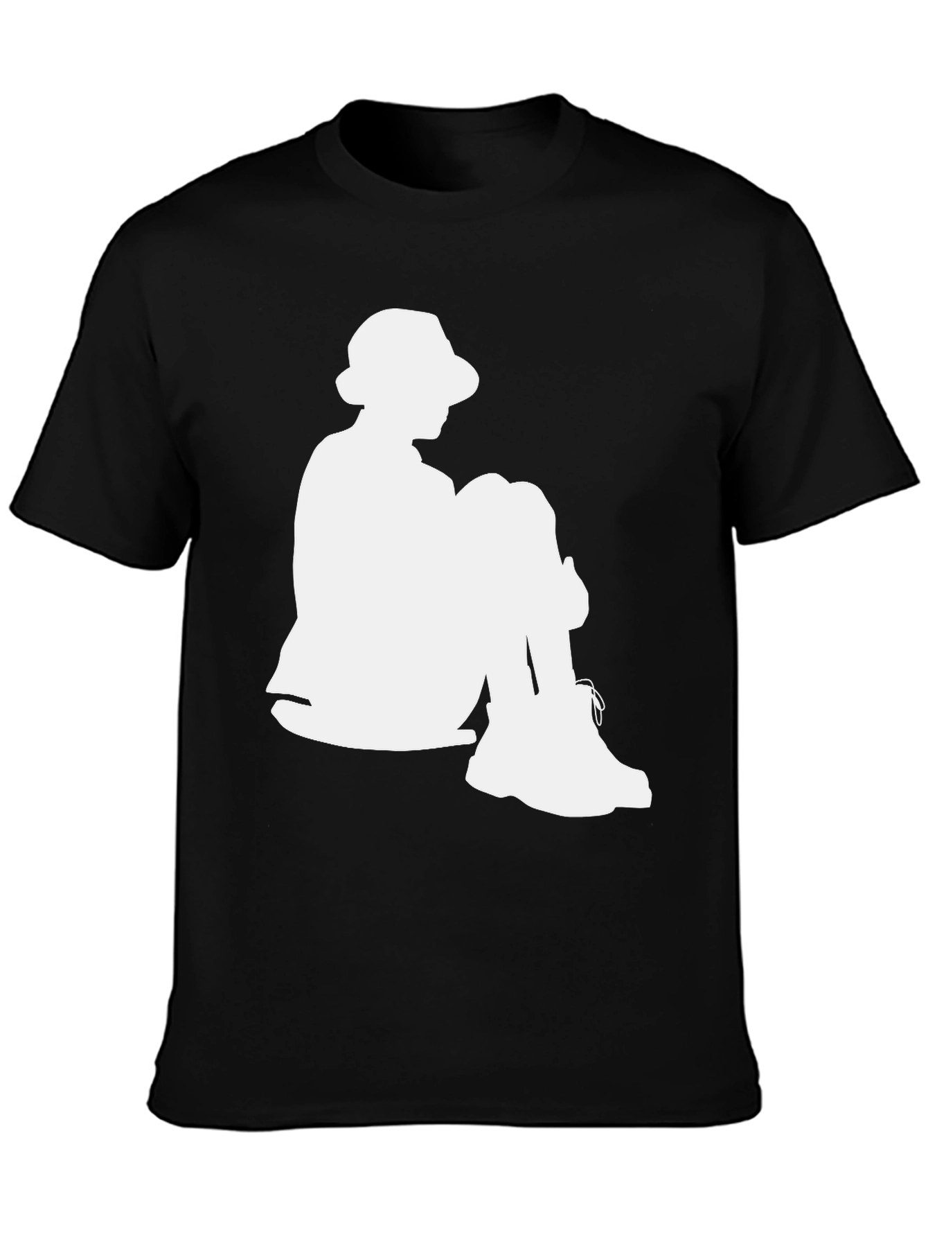Cool Silhouette Graphic Tee - Black