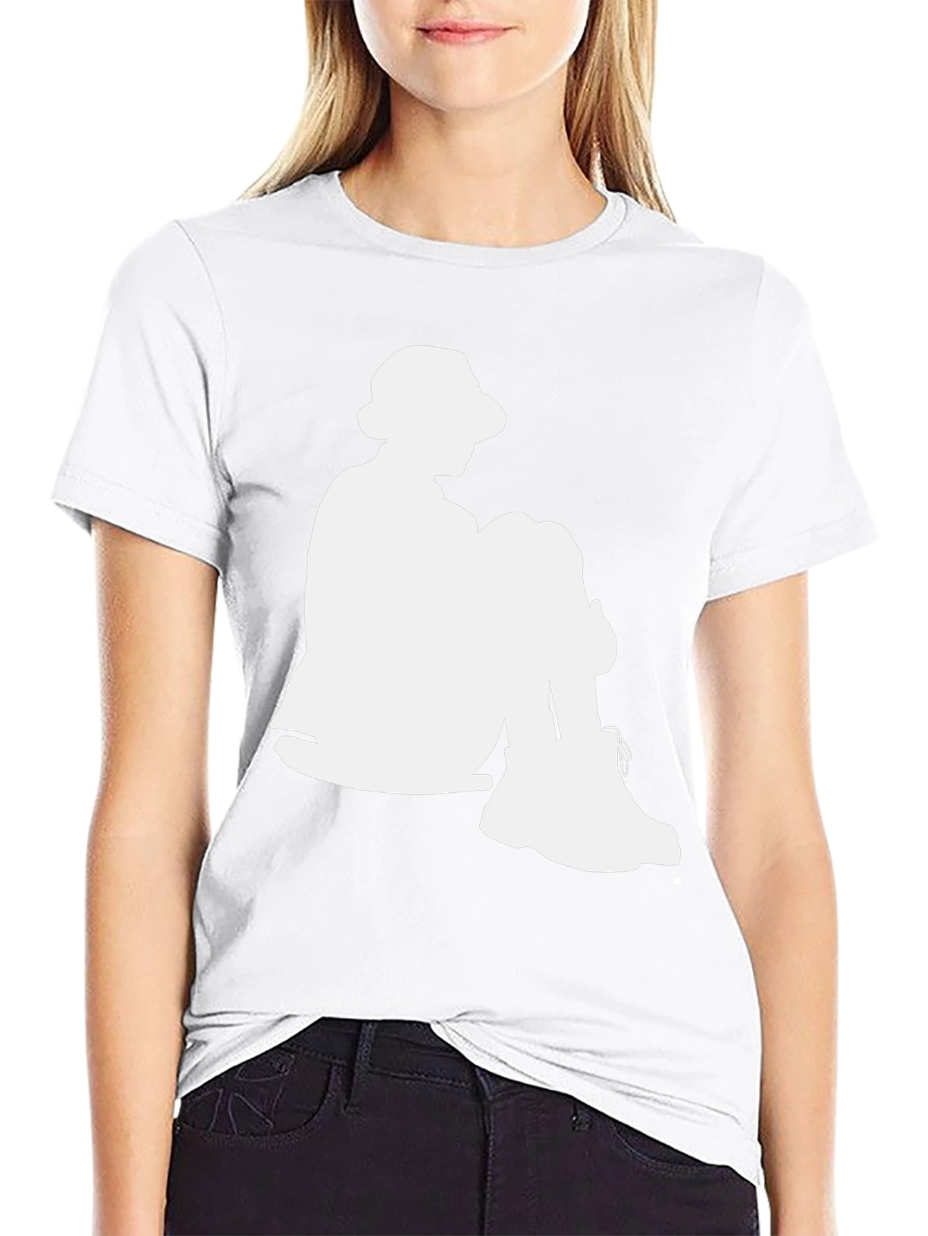 Cool Silhouette Graphic Tee - Black
