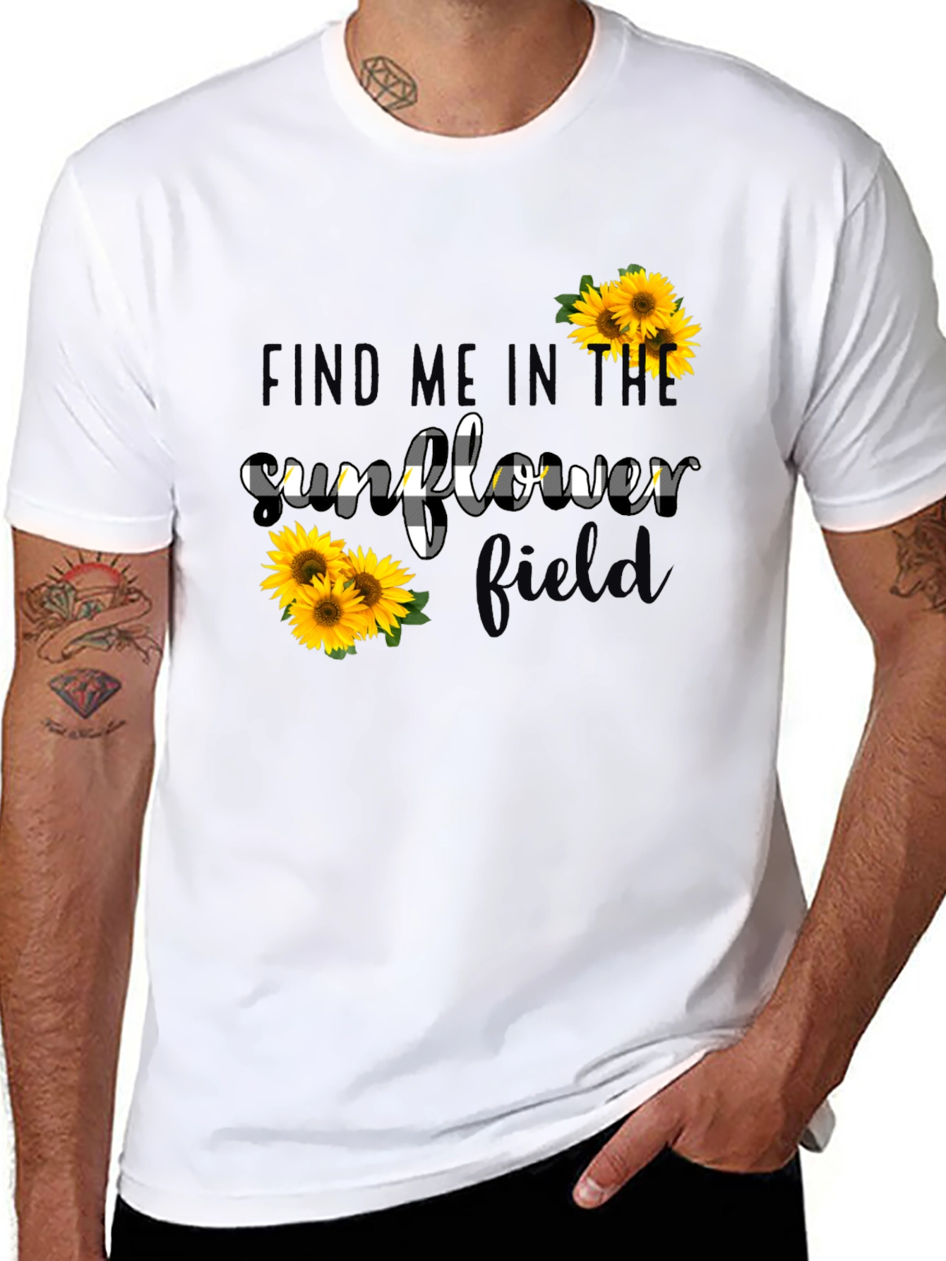 Sunflower Field Graphic Tee