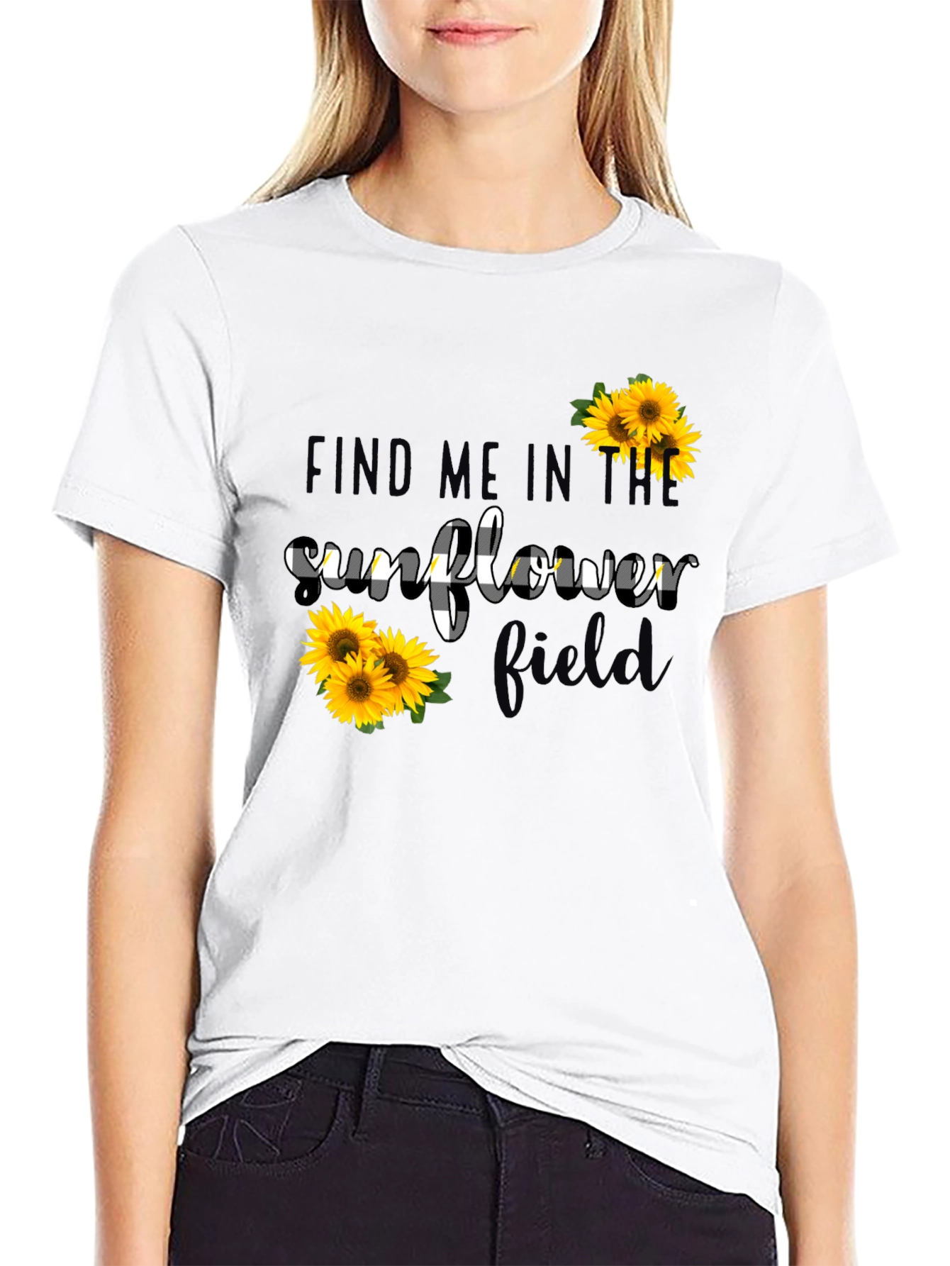 Sunflower Field Graphic Tee
