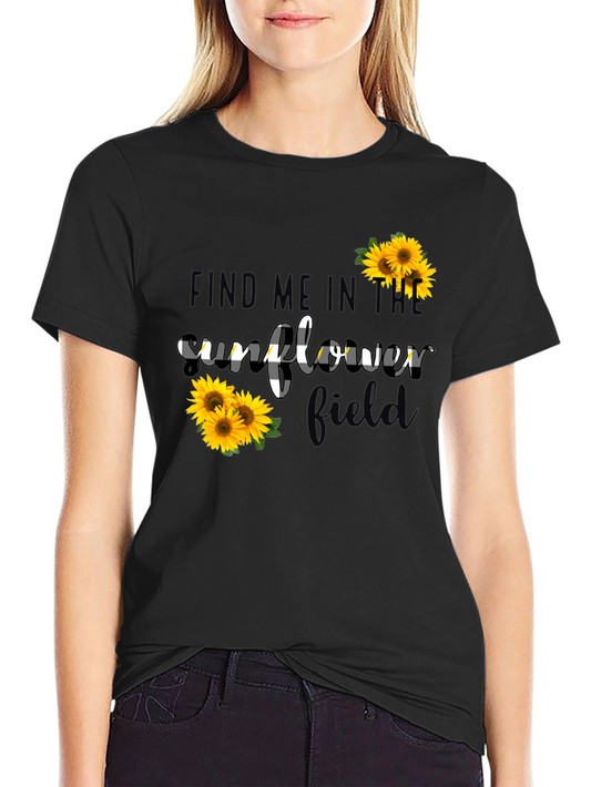 Sunflower Field Graphic Tee