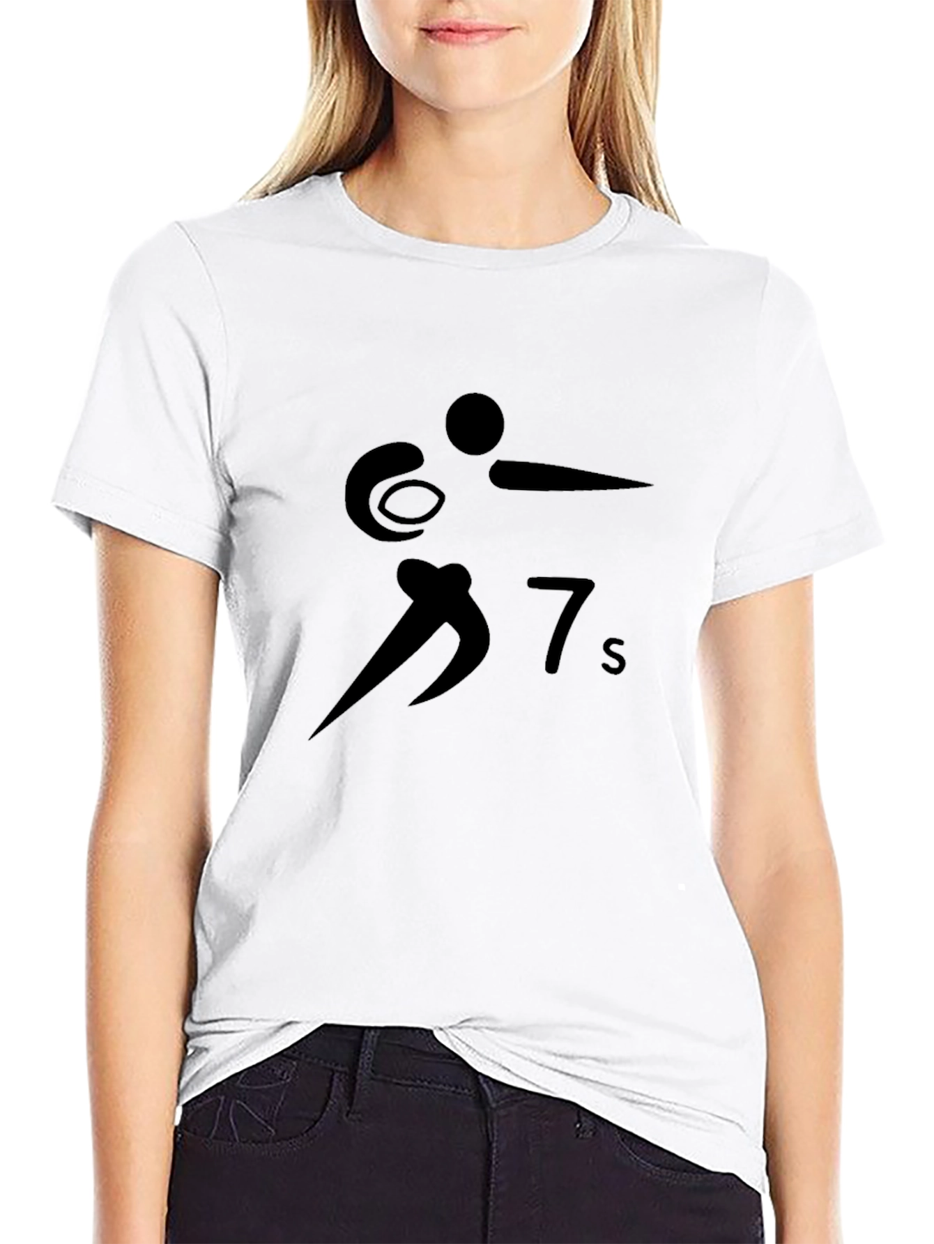 Rugby Sevens Black T-Shirt