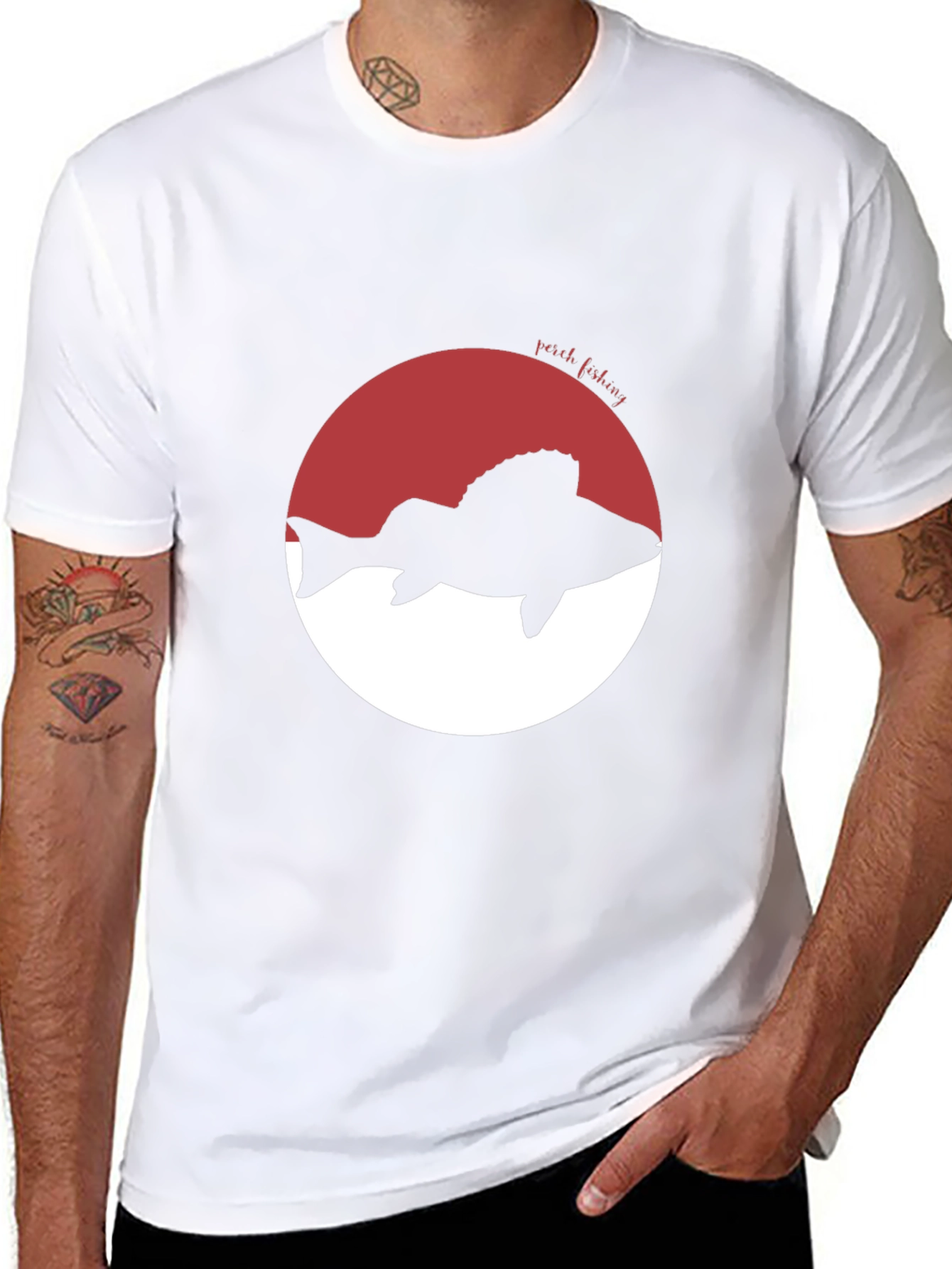 Perch Fishing Graphic Tee - Stylish Anglers Apparel