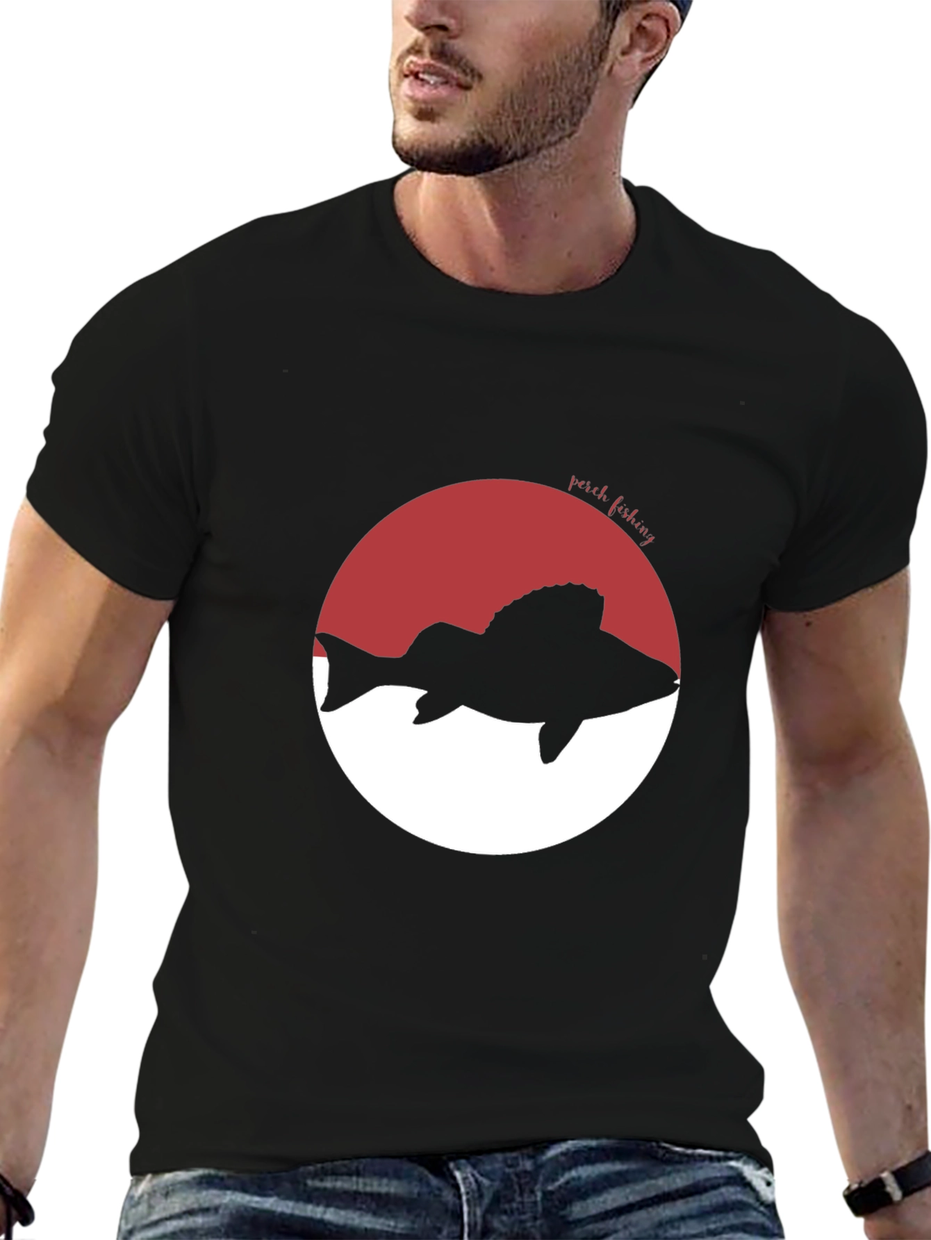 Perch Fishing Graphic Tee - Stylish Anglers Apparel