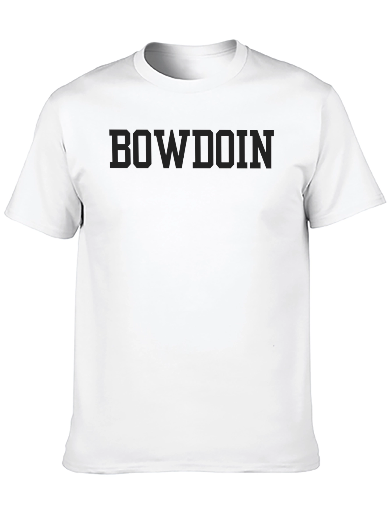 Bowdoin Mens Black Graphic T-Shirt