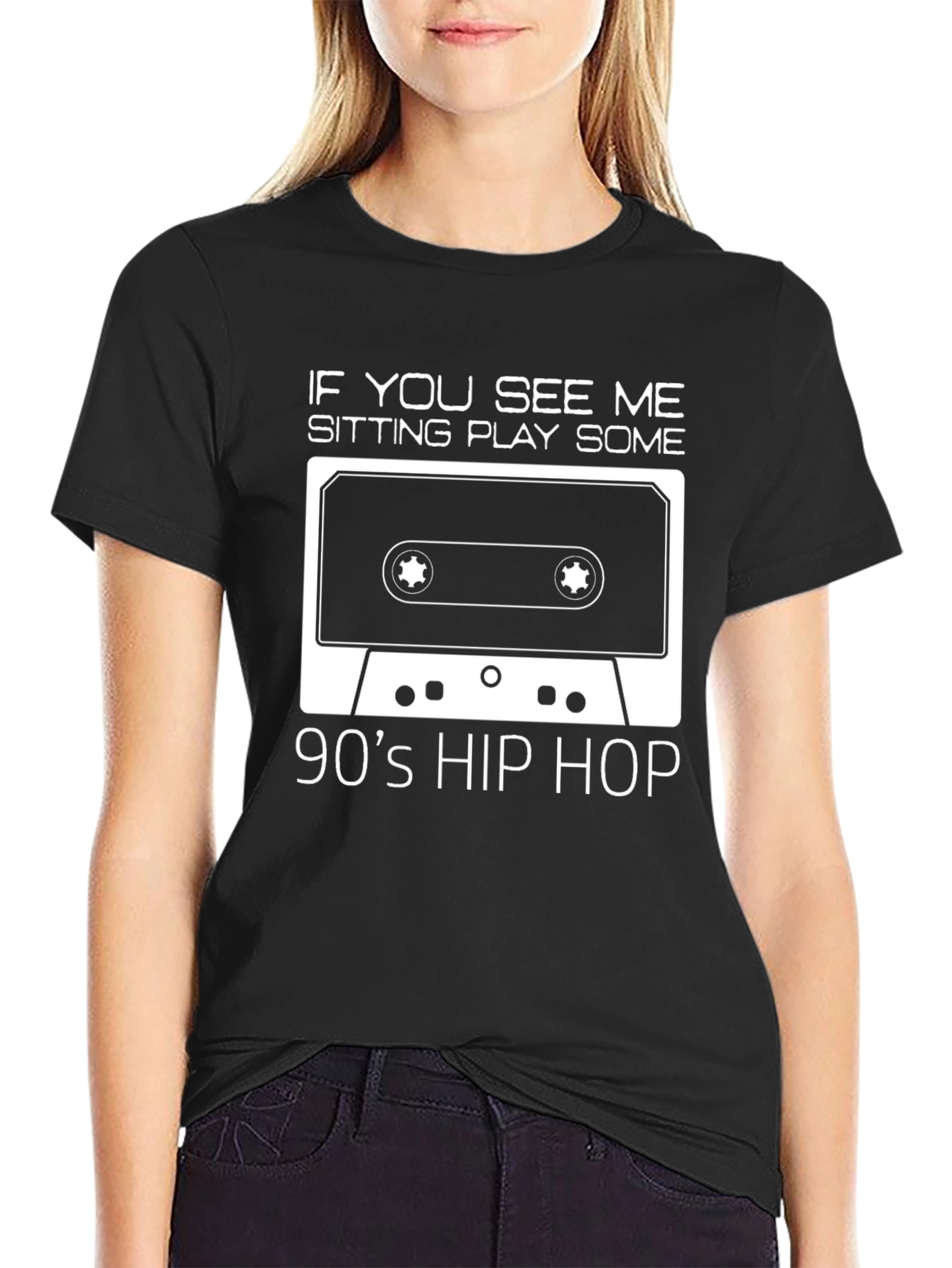 90s Hip Hop Cassette Tape Graphic Tee