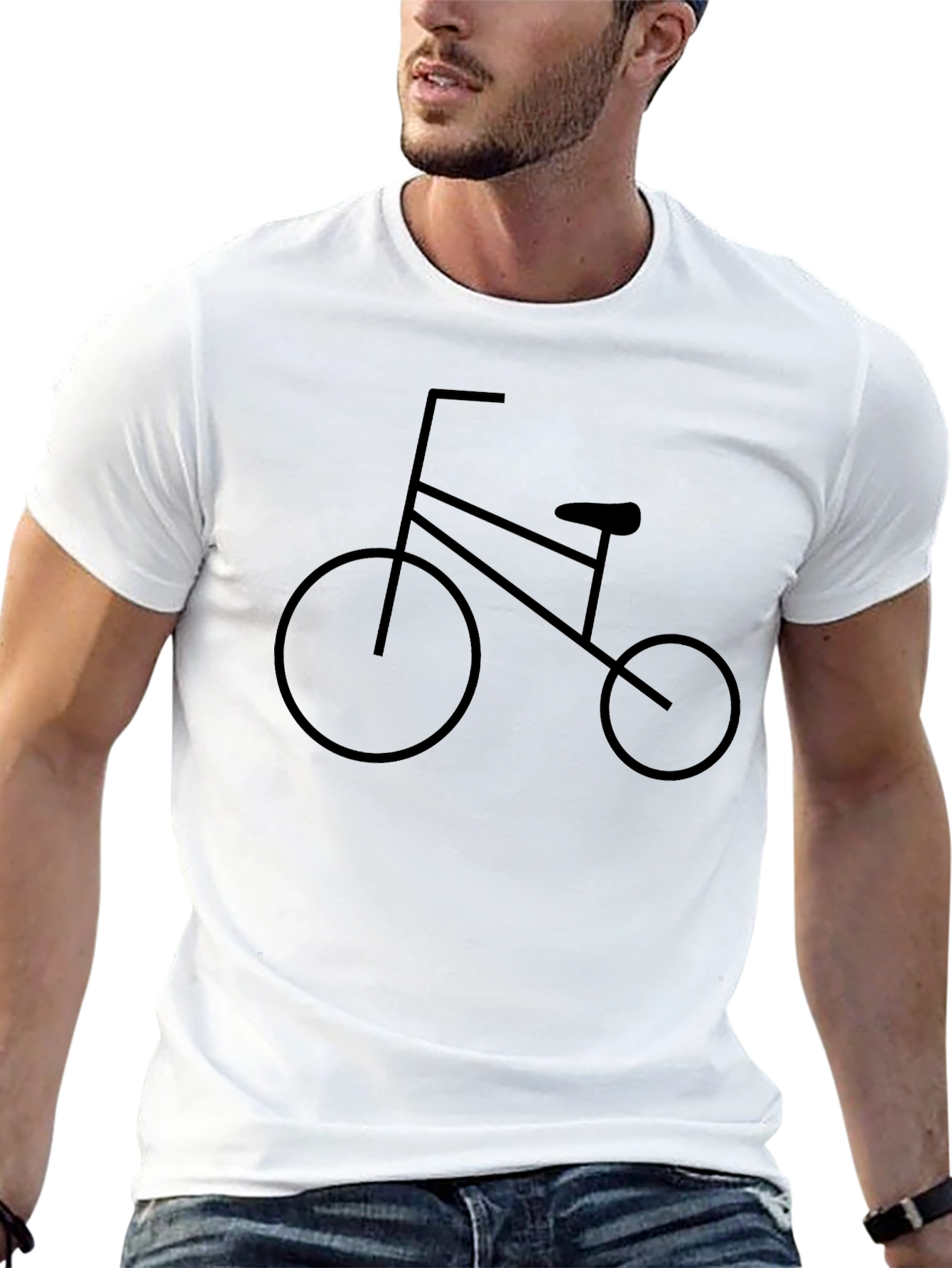 Black Bike Graphic Tee - Casual Comfort