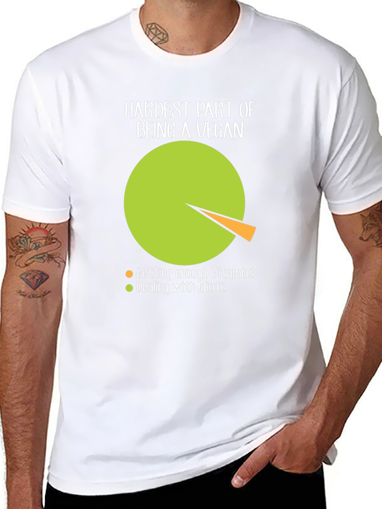Hardest Part Being Vegan Humor T-Shirt