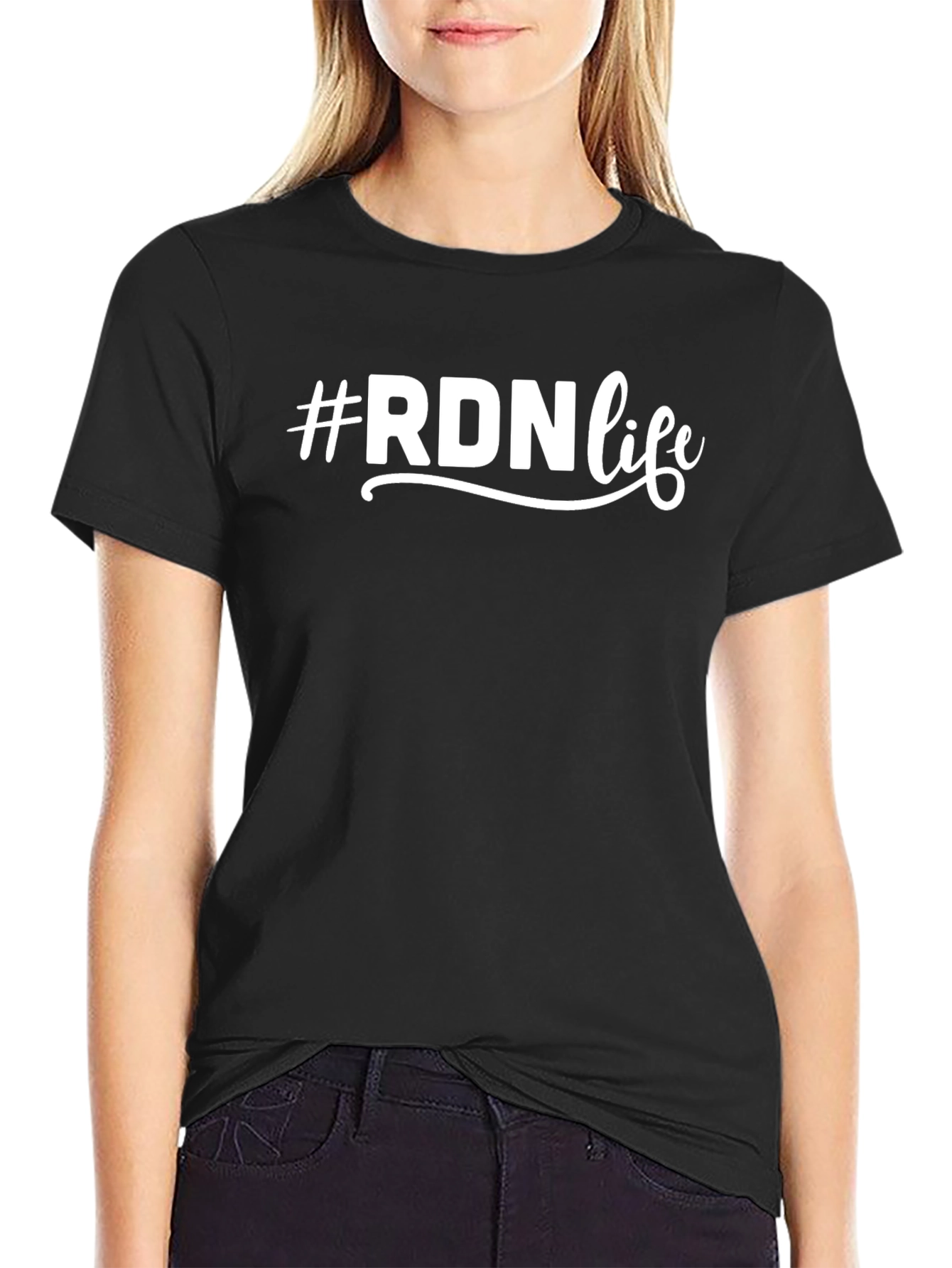 #RDNLife Black T-Shirt - Registered Dietitian Nutritionist