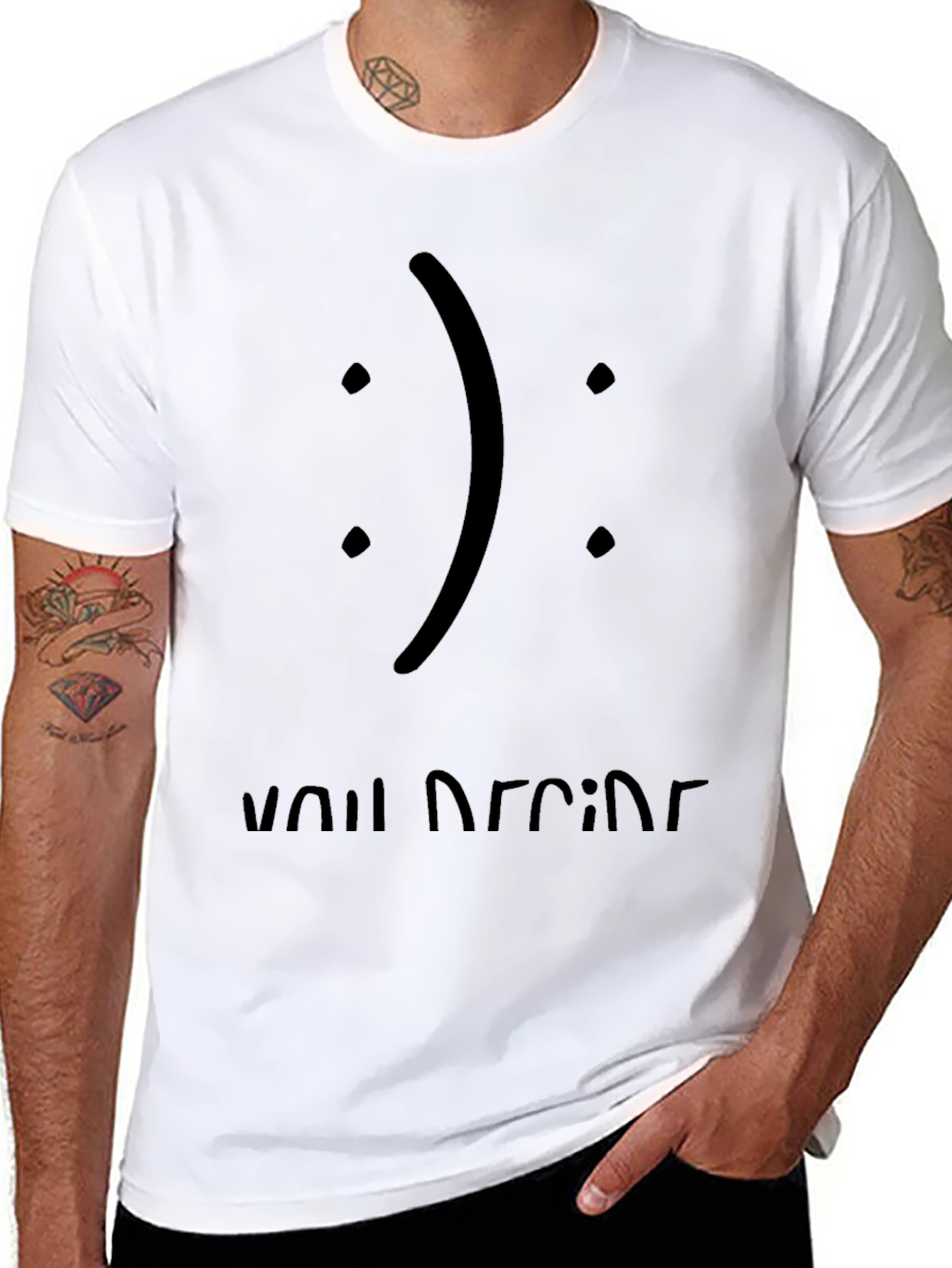 You Decide Graphic Tee - Soft Cotton Comfort