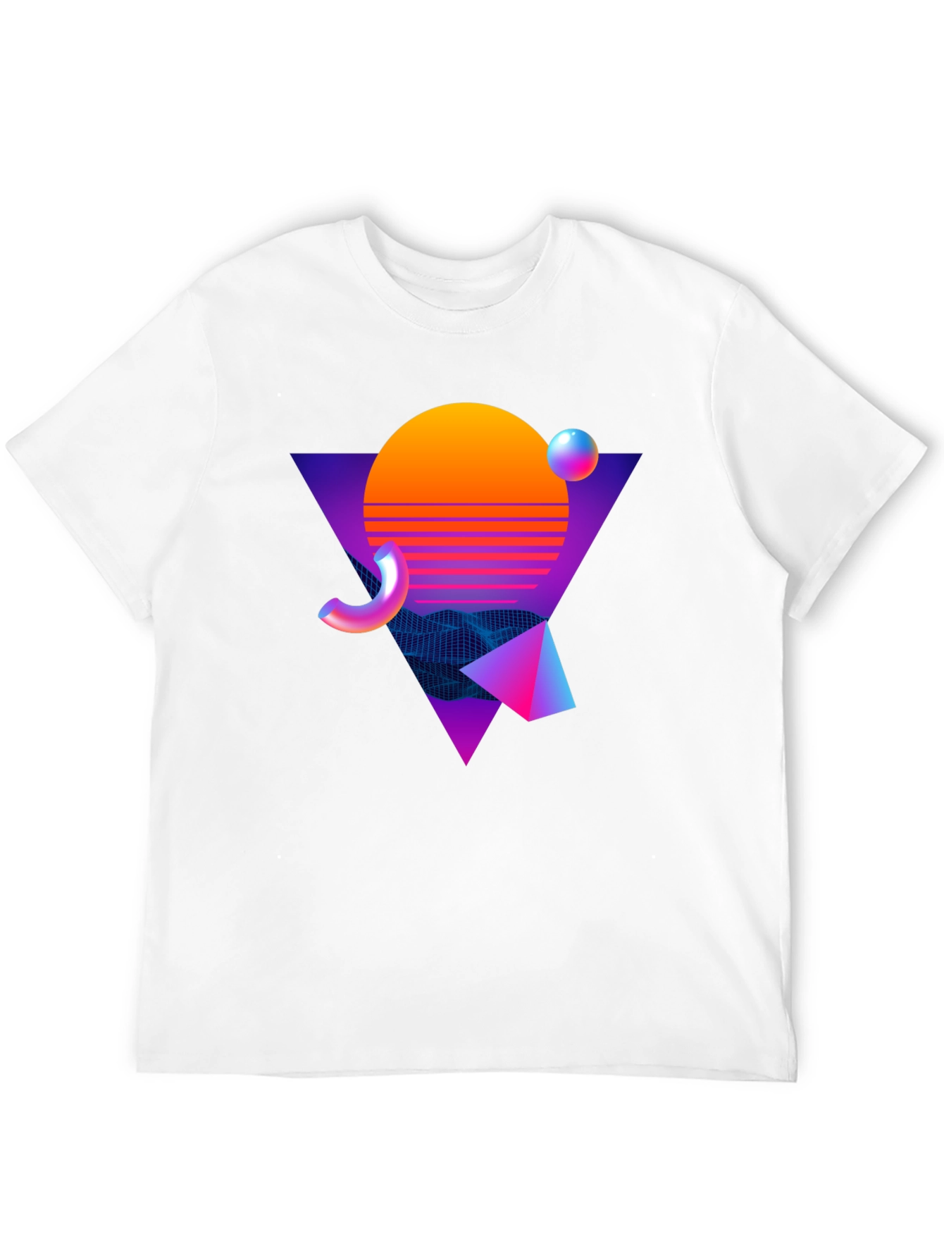 Retro Wave Graphic Tee - Black