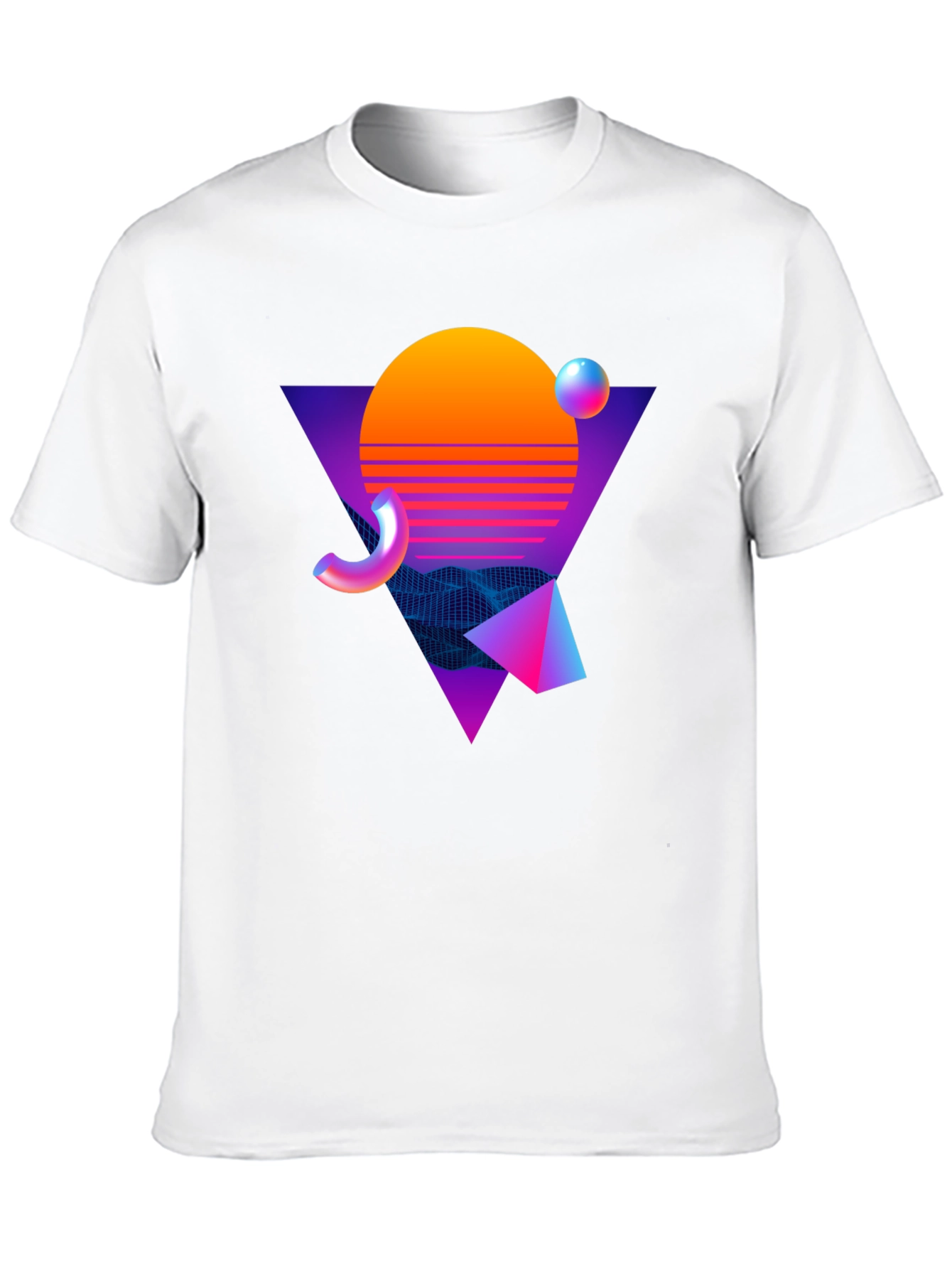 Retro Wave Graphic Tee - Black