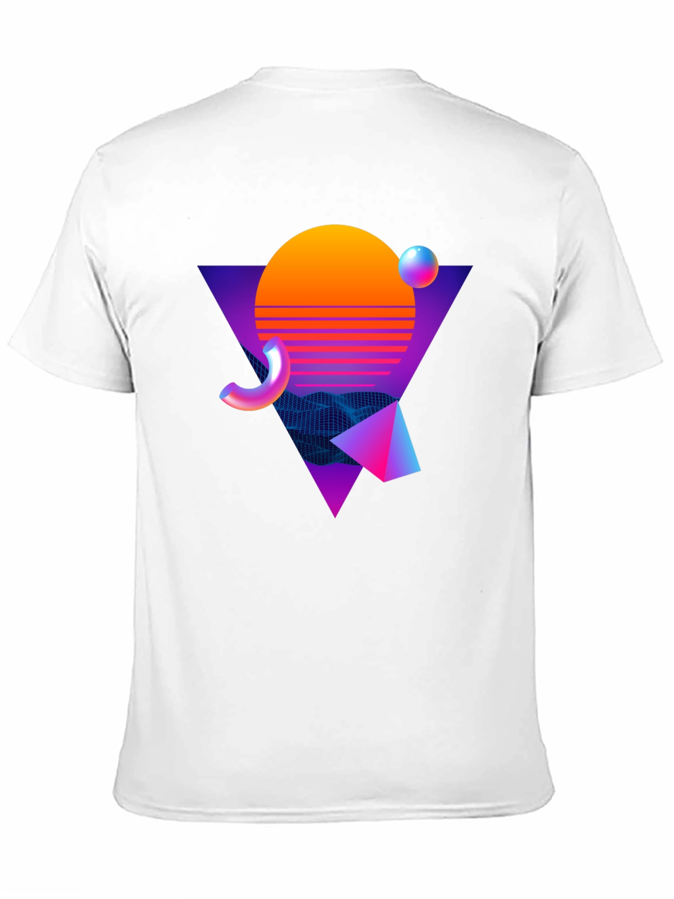 Retro Wave Graphic Tee - Black