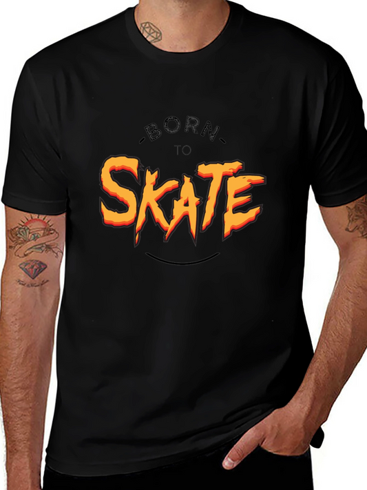 Born To Skate Black Graphic Tee