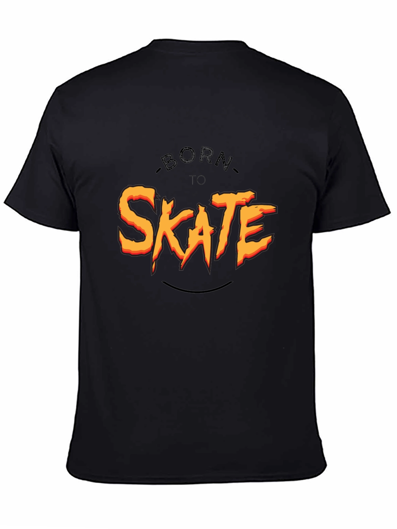 Born To Skate Black Graphic Tee