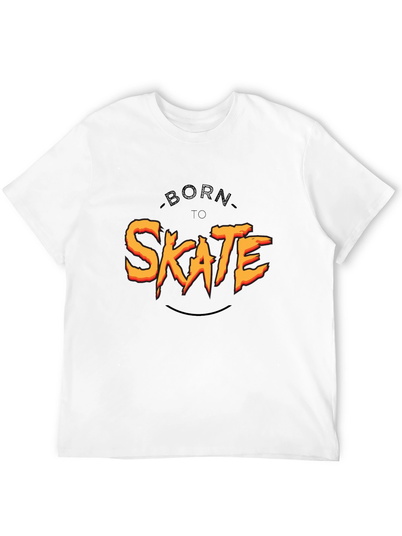 Born To Skate Black Graphic Tee