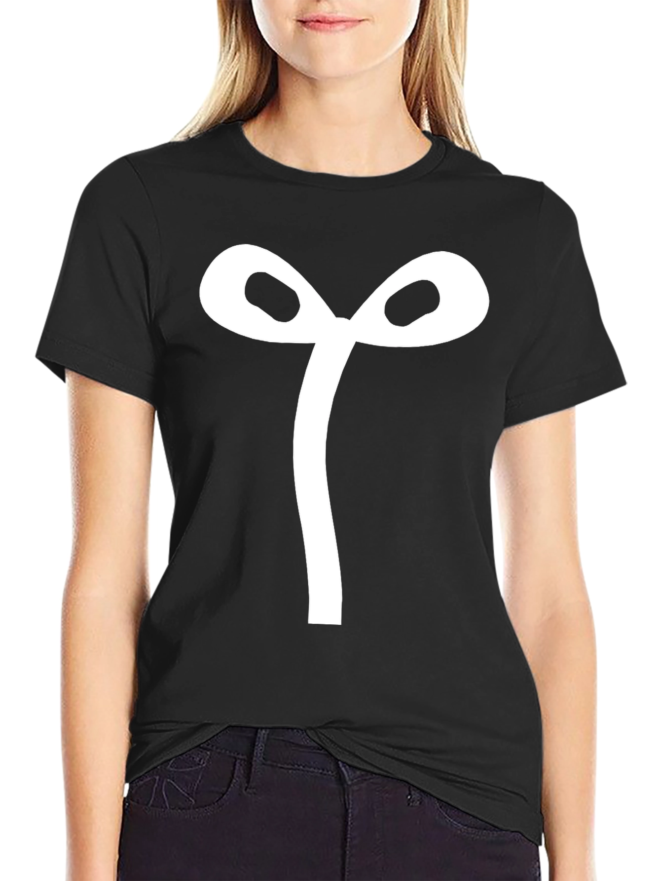Bow Tie Graphic Tee - Mens Black T-Shirt