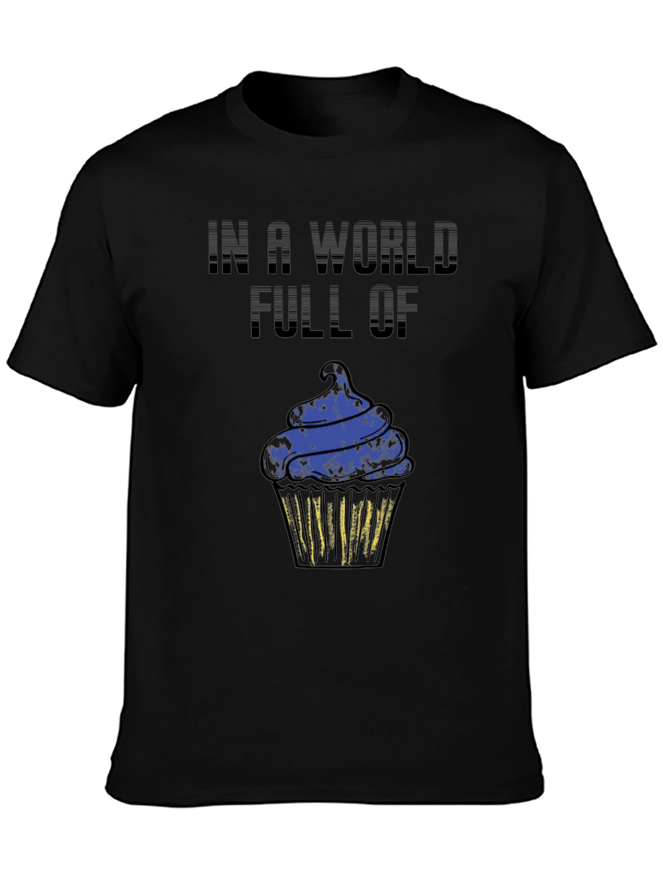 Cupcake Graphic Black T-Shirt