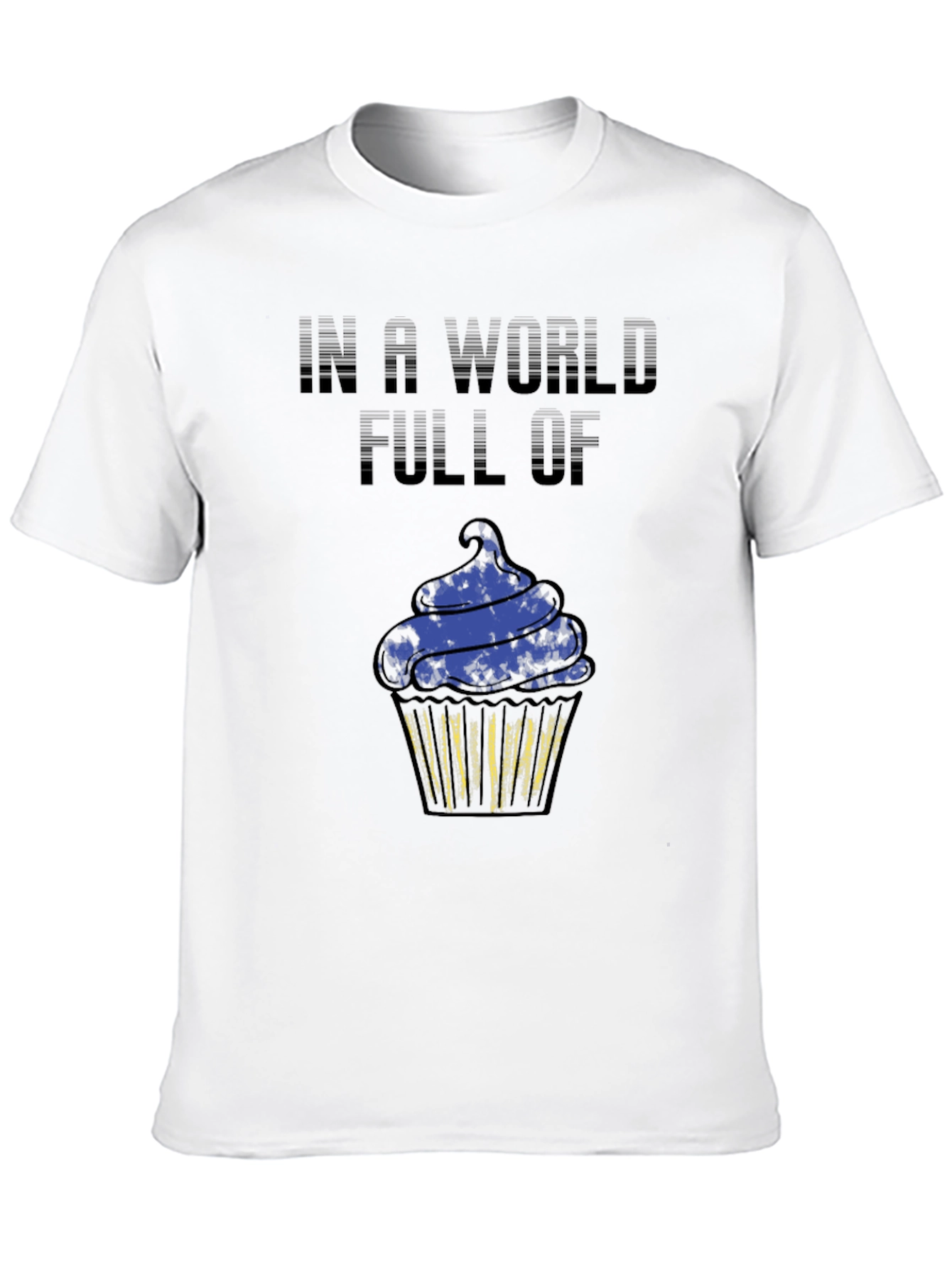 Cupcake Graphic Black T-Shirt