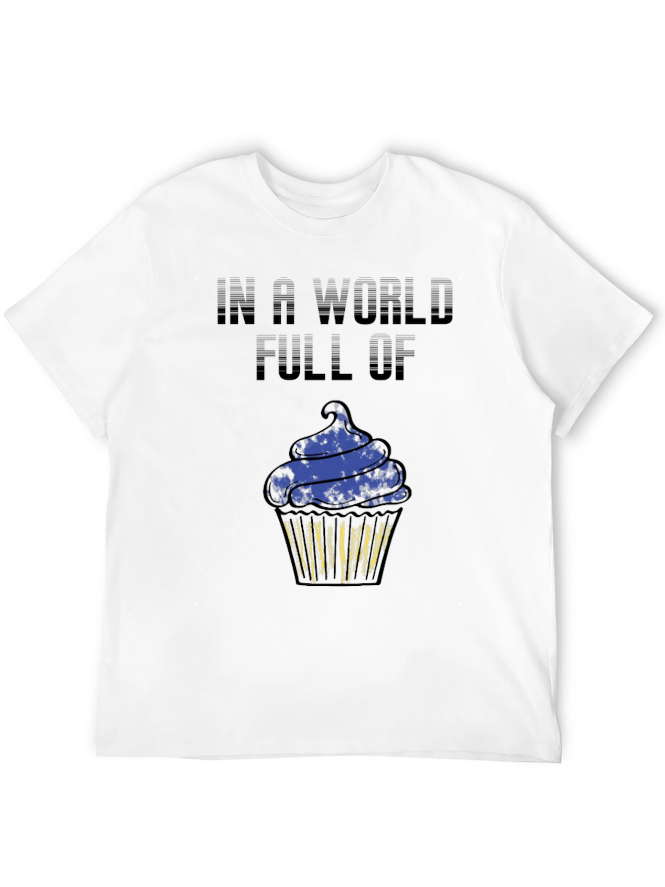 Cupcake Graphic Black T-Shirt