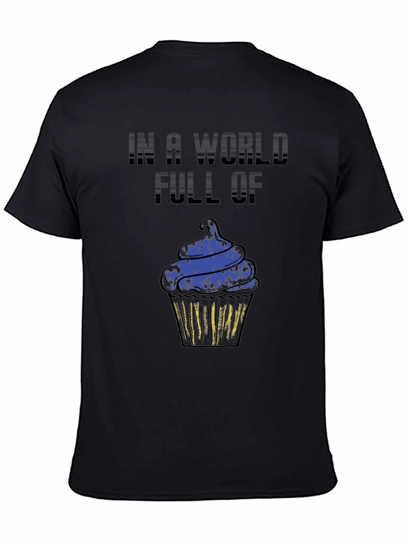 Cupcake Graphic Black T-Shirt